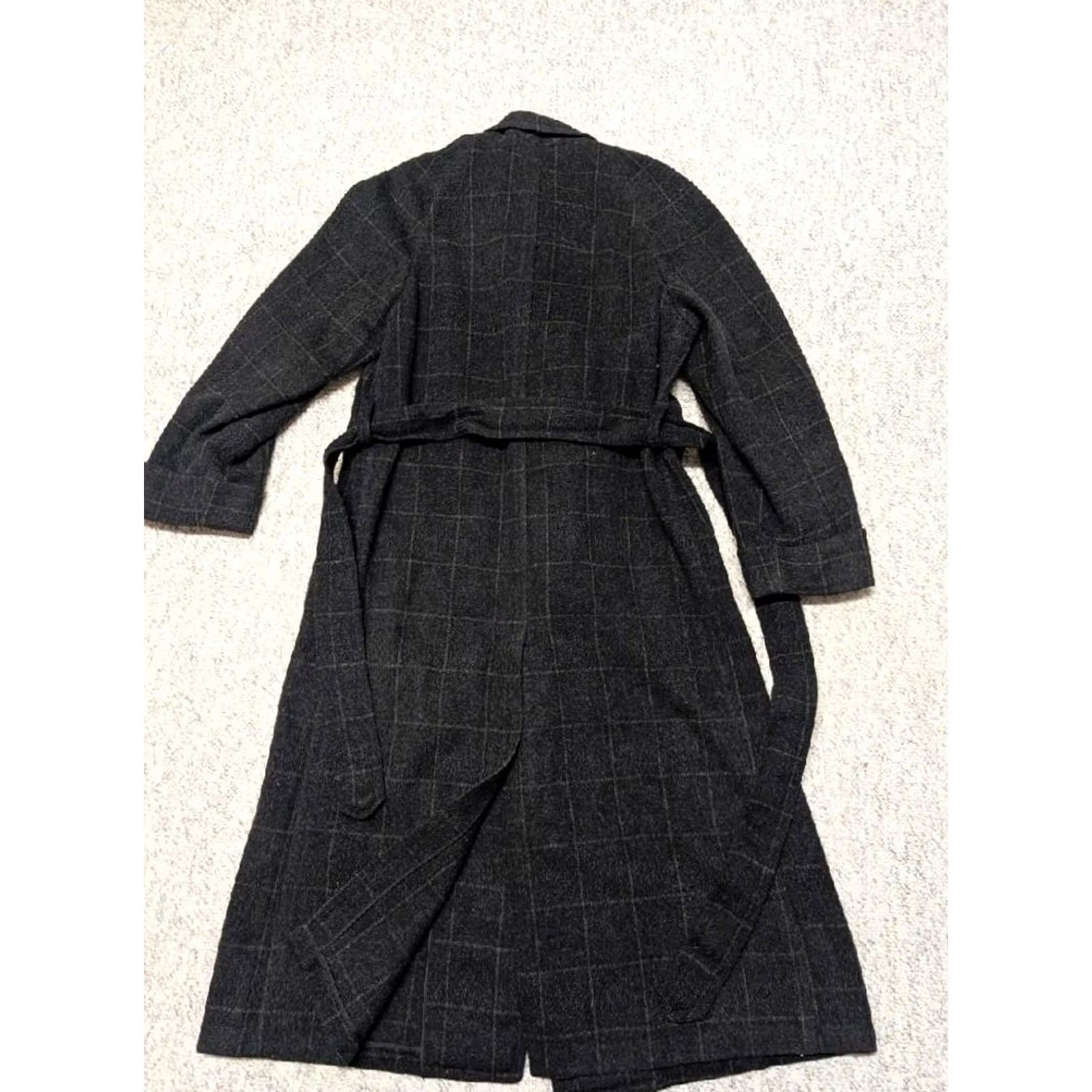 Vintage VINTAGE USA union made OVERCOAT double breasted Wool XS black belted coat Mens XS Size US XS / EU 42 / 0 - 2 Thumbnail