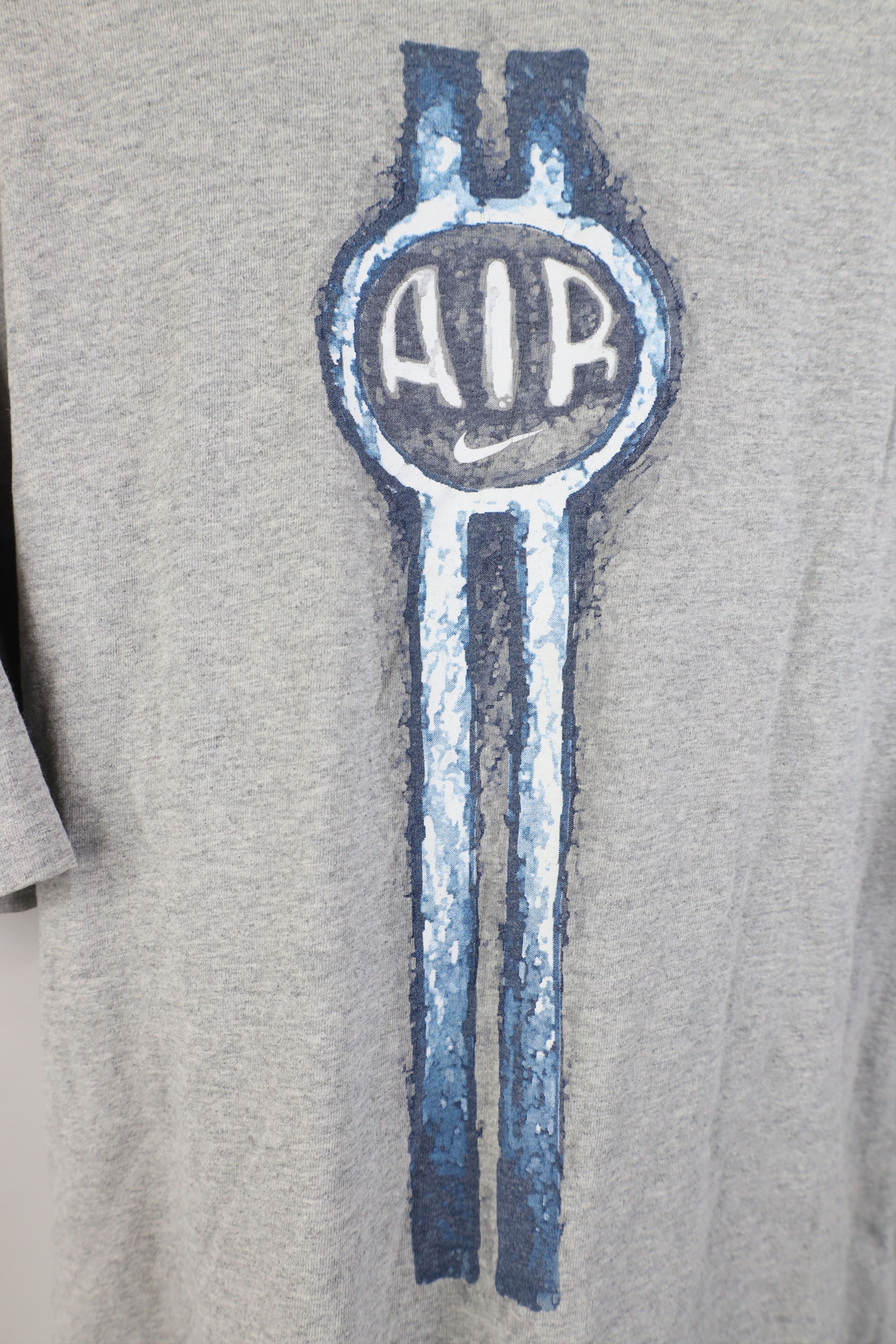 Nike Vintage 90s Nike Air Mini Swoosh Spell Out T-Shirt Gray Size US L / EU 52-54 / 3 - 10 Thumbnail