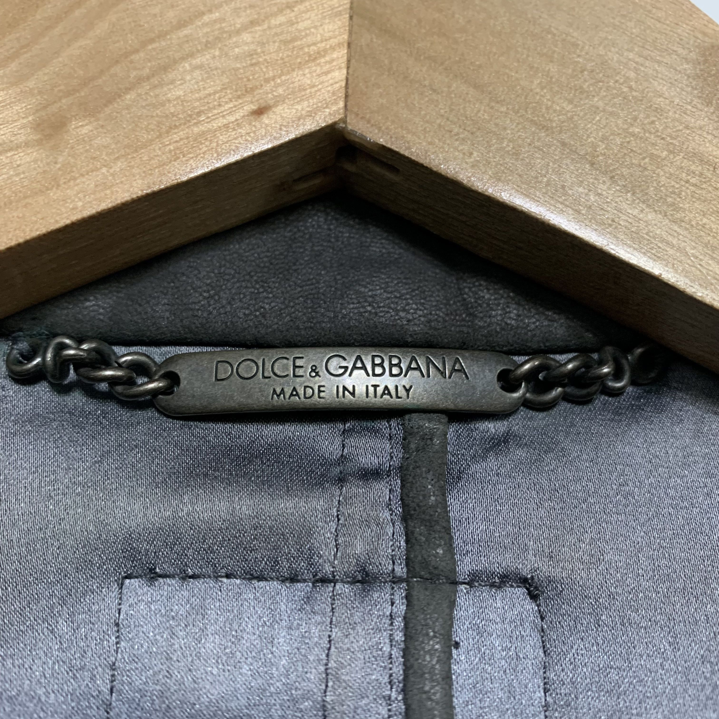 Dolce & Gabbana Dolce & Gabbana Lamb Leather Jacket Size M / US 6-8 / IT 42-44 - 8 Thumbnail