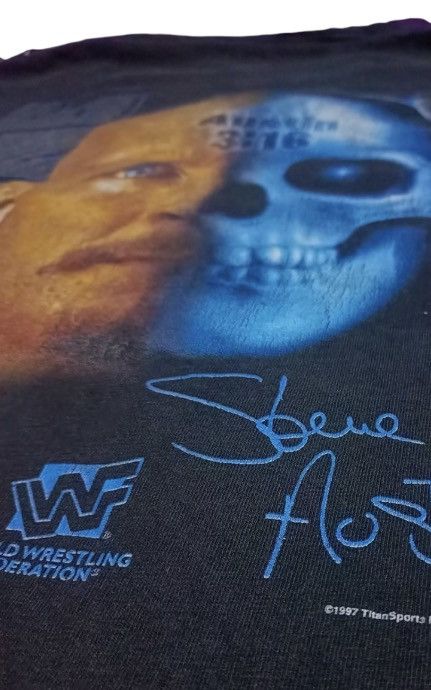 WWF STEVE AUSTIN x WWF x VINTAGE x RARE Size US XL / EU 56 / 4 - 5 Thumbnail