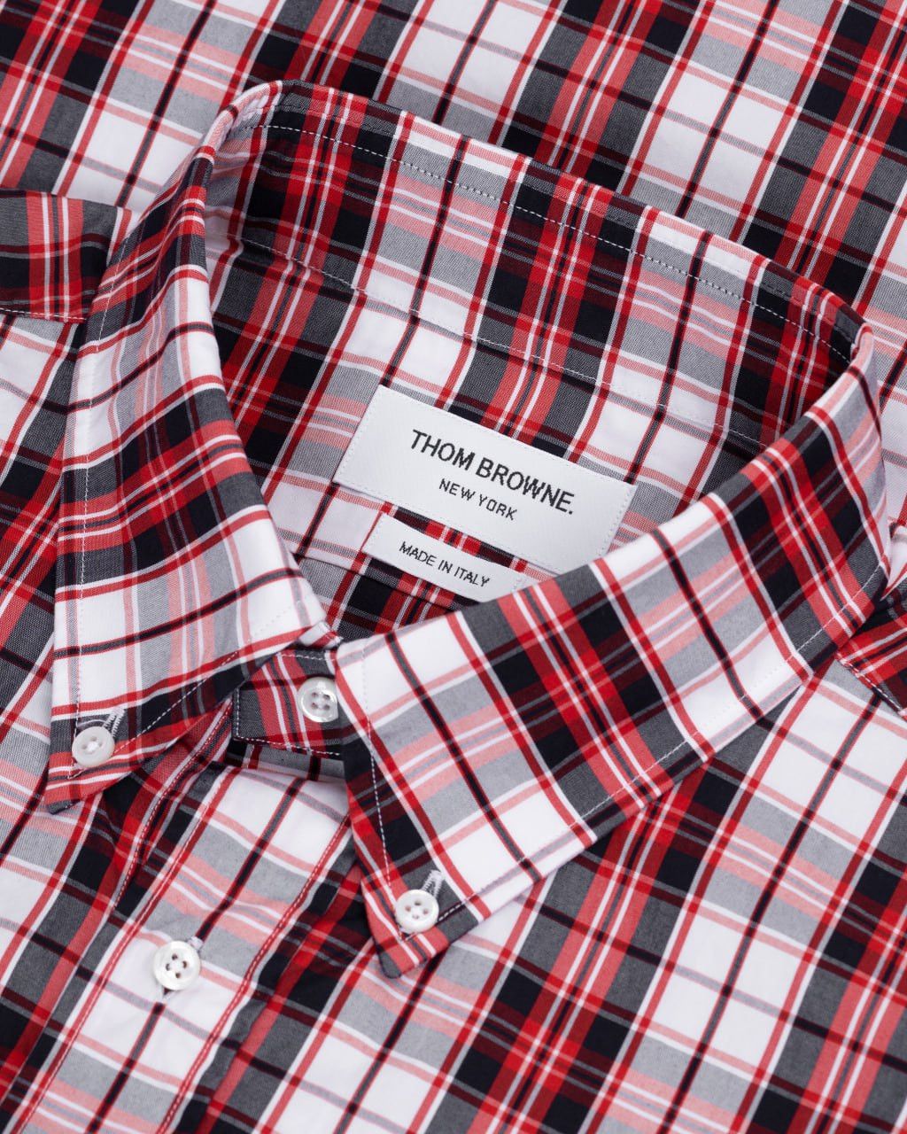 Thom Browne THOM BROWNE tartan check poplin shirt Size US L / EU 52-54 / 3 - 1 Thumbnail