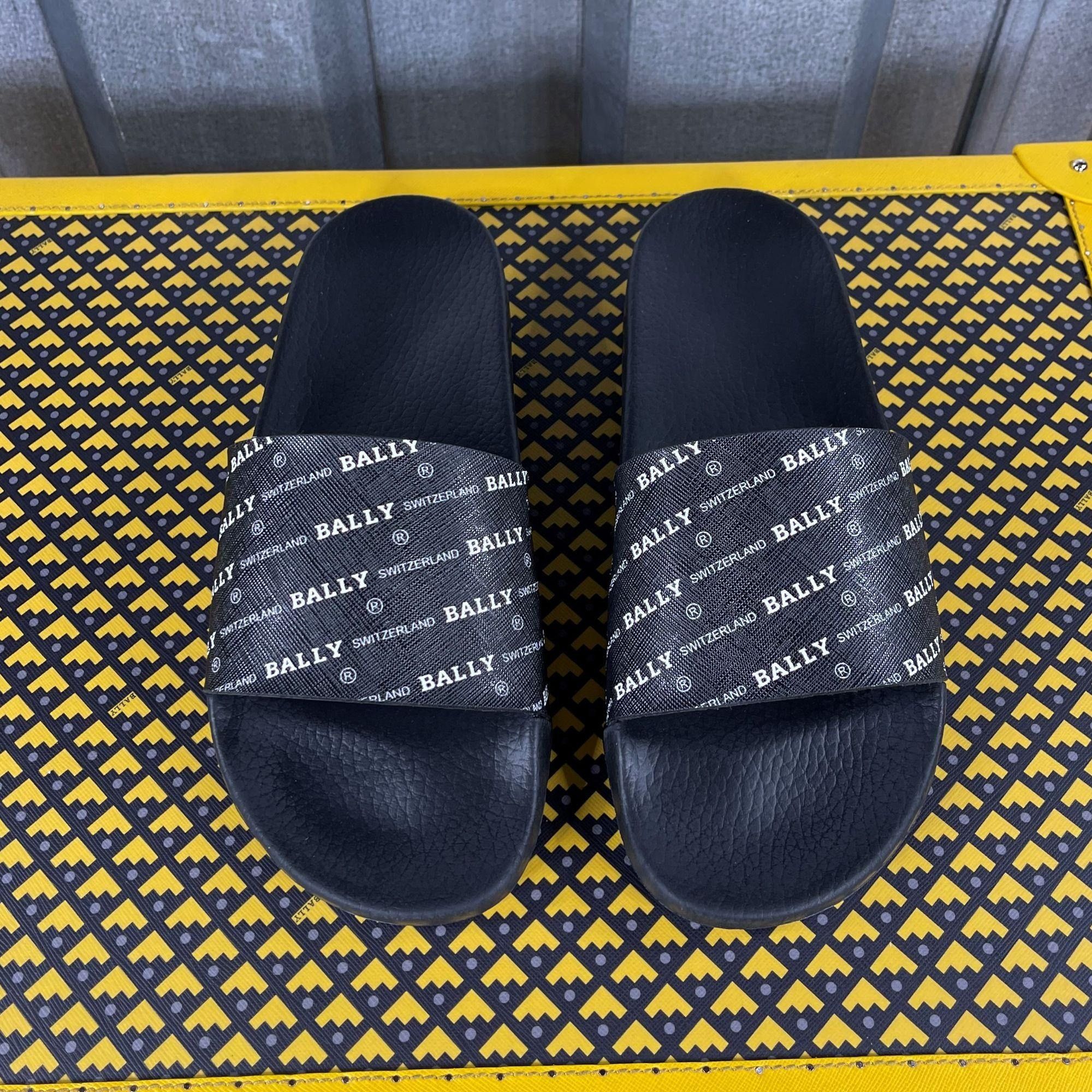 Bally Bally Slanter Black/White Rubber Slides US 7 Size US 7 / EU 40 - 3 Thumbnail