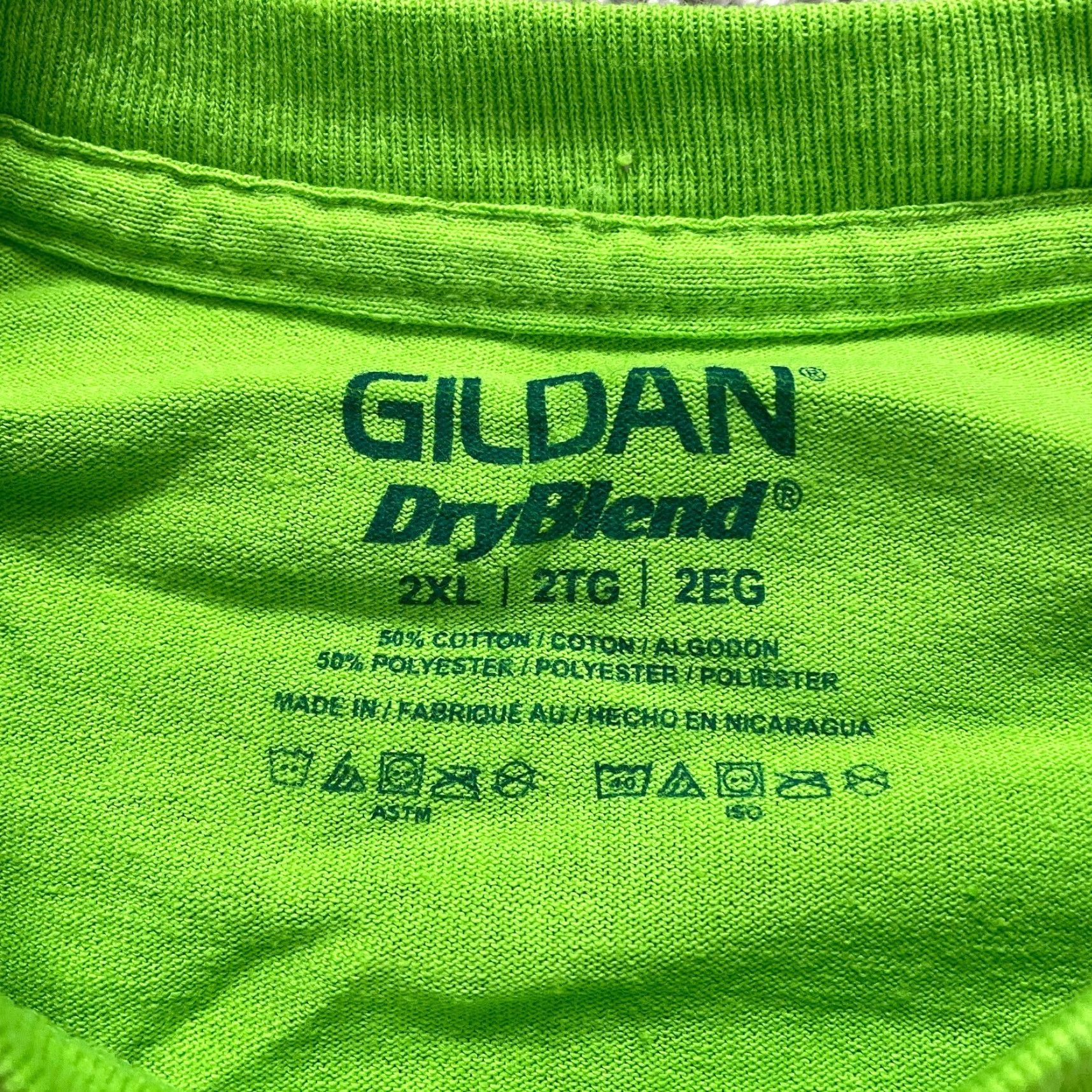 Gildan Gildan Dry Blend Graphic T-Shirt Men 2XL Apple Green St.James M.B Church Run Tee Shirt Size 2XL Green Classic Nature Outdoor Mens Size US XXL / EU 58 / 5 - 5 Thumbnail