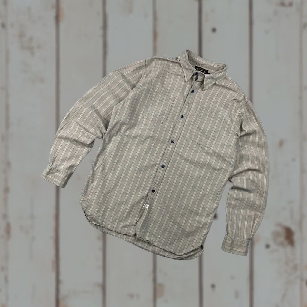 Ralph Lauren Ralph Lauren RRL Shirt Long Sleeve Men Size M Beige Button Size US M / EU 48-50 / 2 - 1 Thumbnail