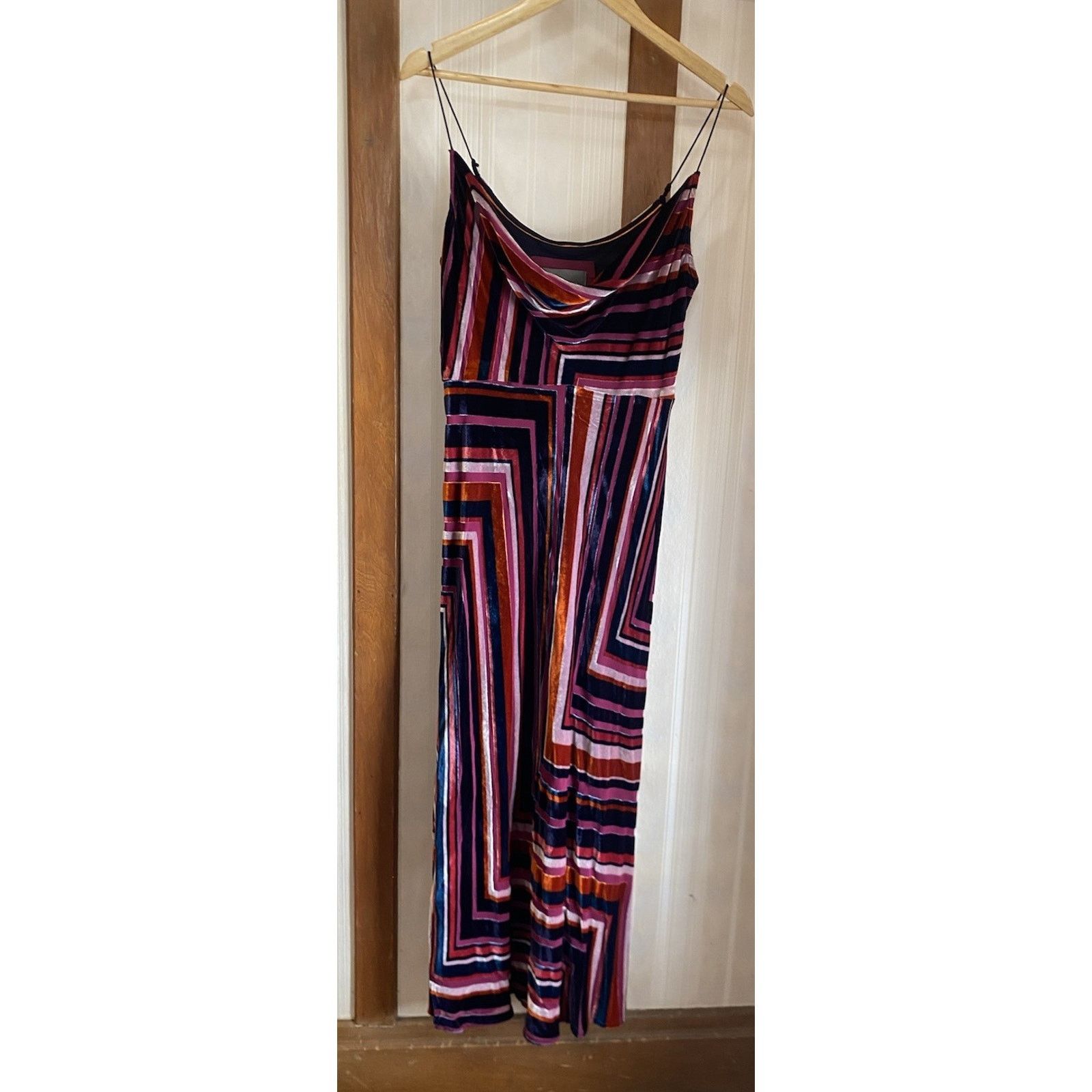 Anthropologie Tina Velvet Slip Dress Women's Large