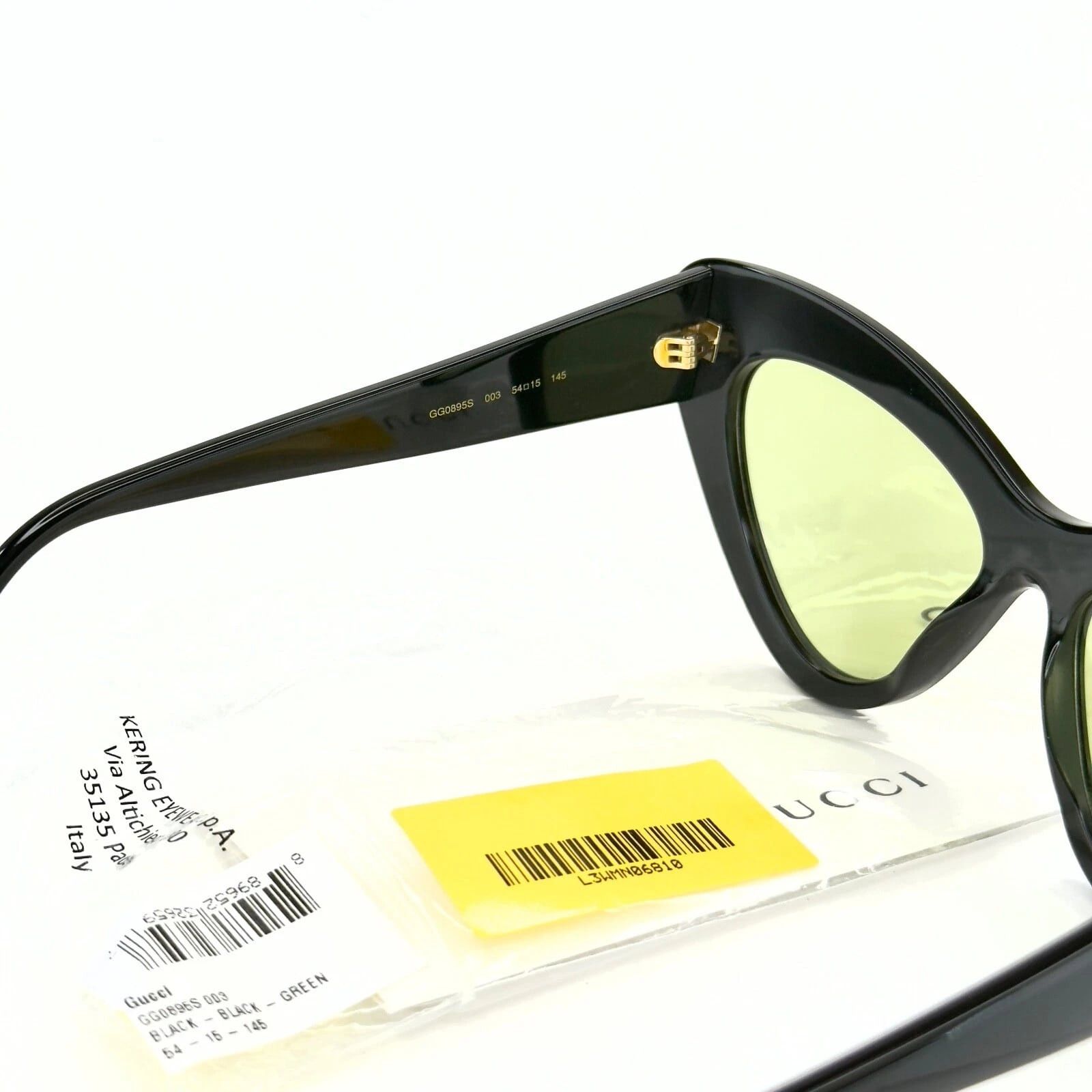 Gucci GUCCI Gg0895s 0895 Black Green Cat Eye Runway 003 Fashion Size ONE SIZE - 6 Thumbnail