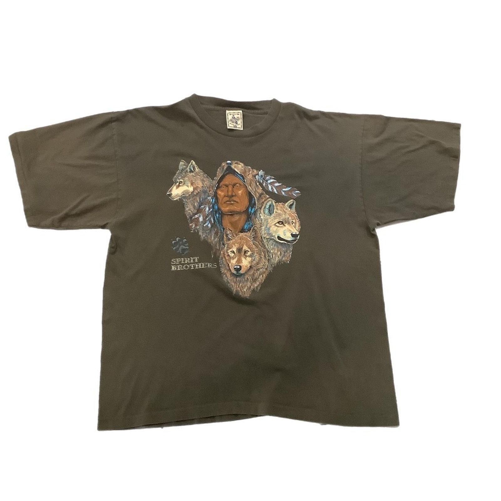 Other Vintage 90s “Spirit brothers” T-shirt Size US XXL / EU 58 / 5 - 1 Thumbnail