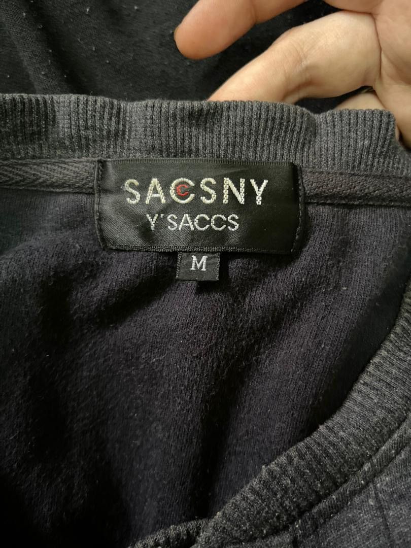 Yohji Yamamoto SACSNY Y’ SACCS Ribbed Henley Long Sleeve Shirt Size US M / EU 48-50 / 2 - 3 Thumbnail