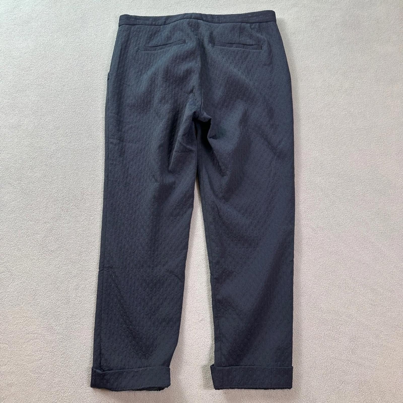 Theory Theory Pants Womens 6 Navy Cropped Trousers MADE IN USA Size 28" / US 6 / IT 42 - 2 Thumbnail