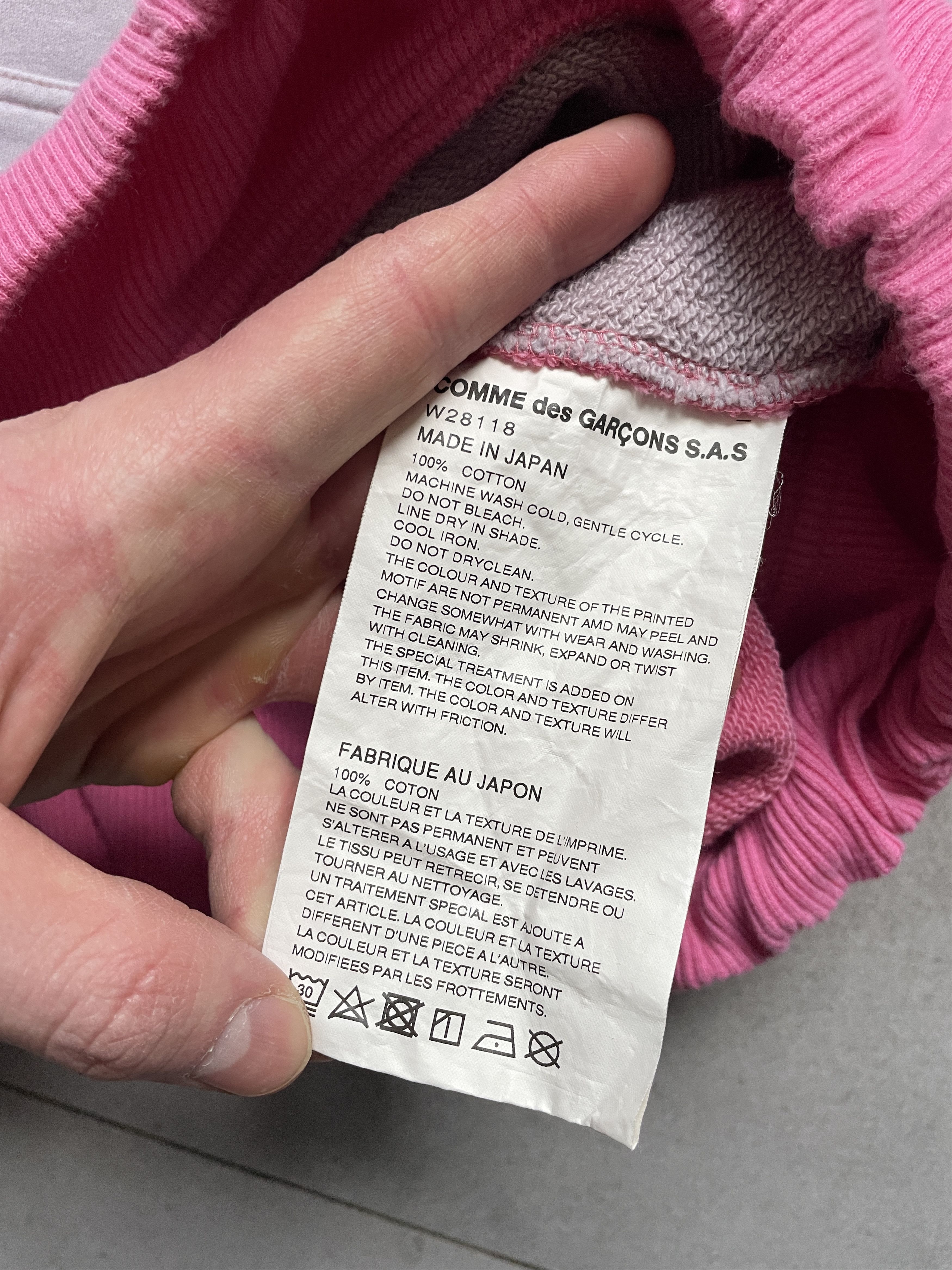 Comme des Garcons CDG COMME DES GARCONS SHIRT COLOR BLOCK LOGO HOODIE Size US L / EU 52-54 / 3 - 7 Thumbnail