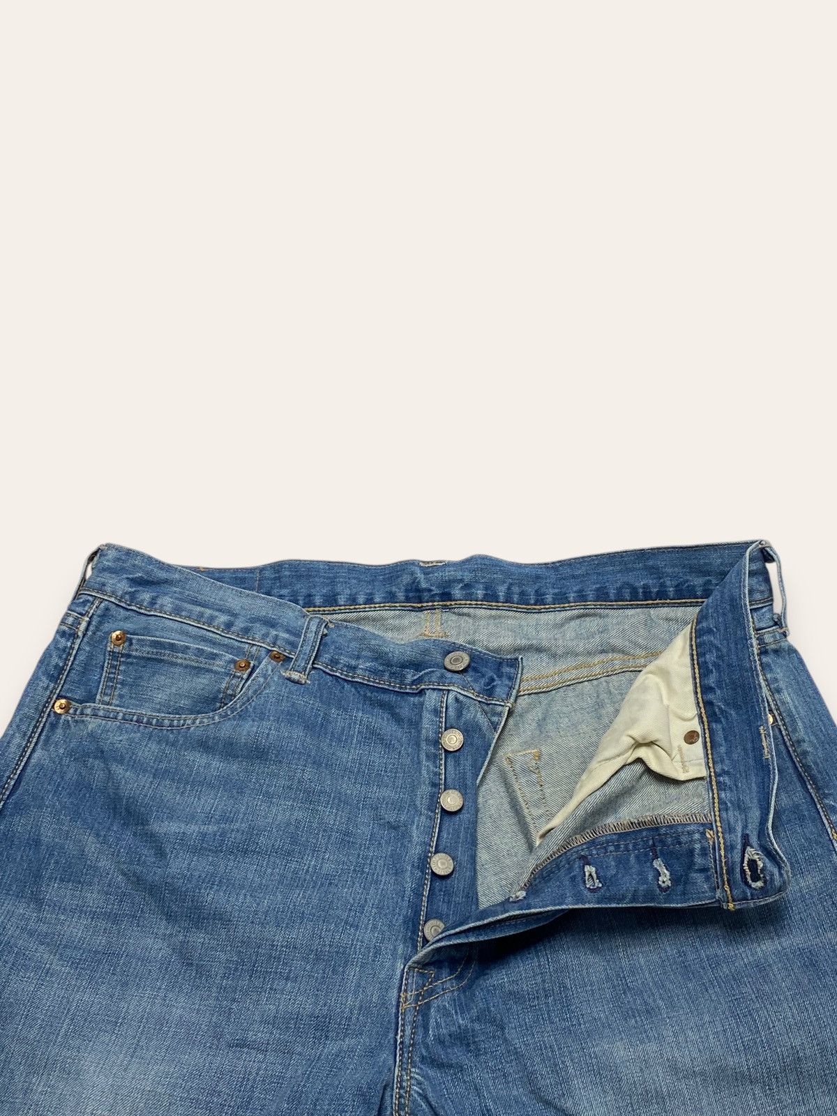 Jean Vintage LEVIS Blue Denim Jeans 501 W37 L34 Size US 37 - 6 Thumbnail