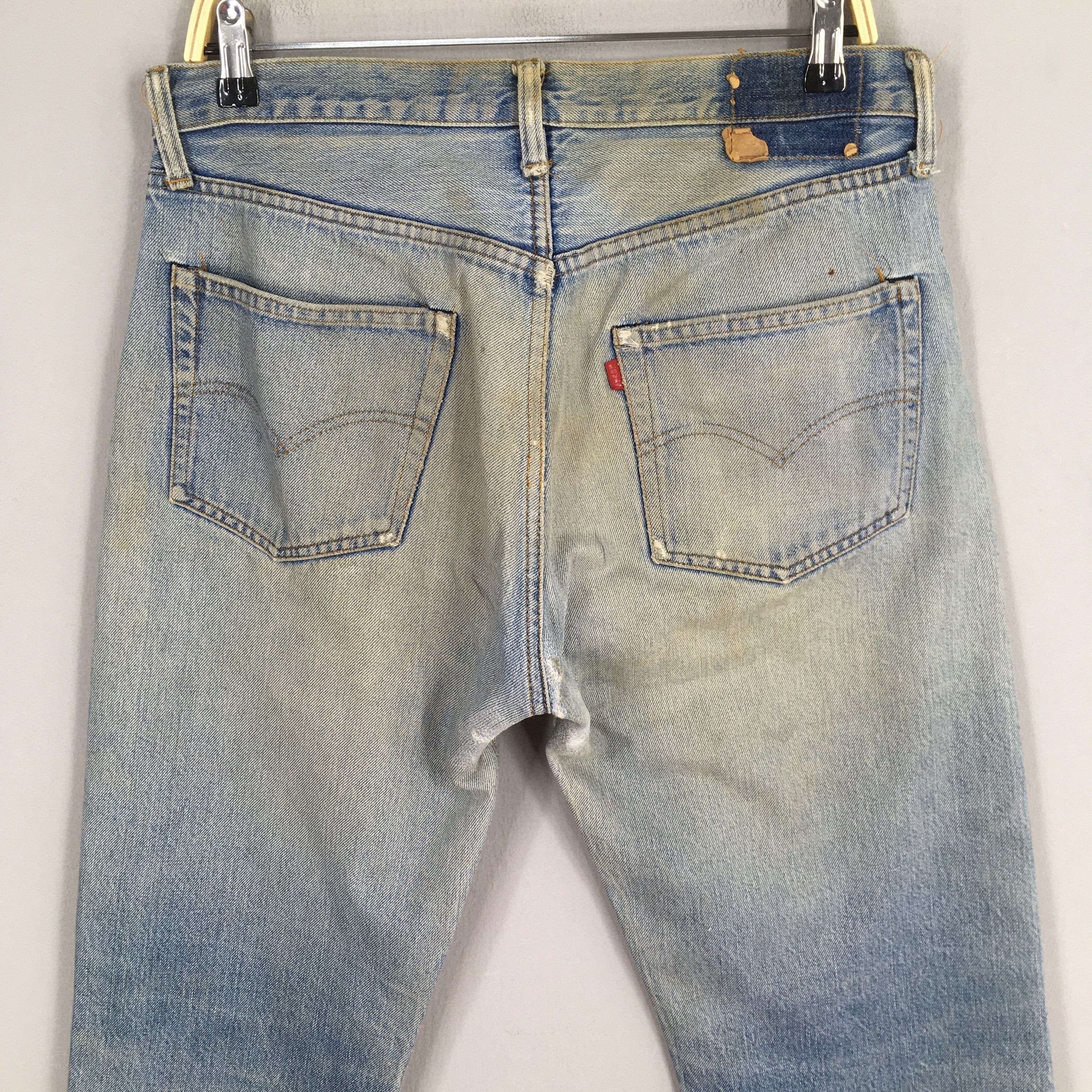 Levi's Size 31x29 Vintage 70s Levi's 501 Selvedge Jeans S1901 Size US 31 - 10 Thumbnail
