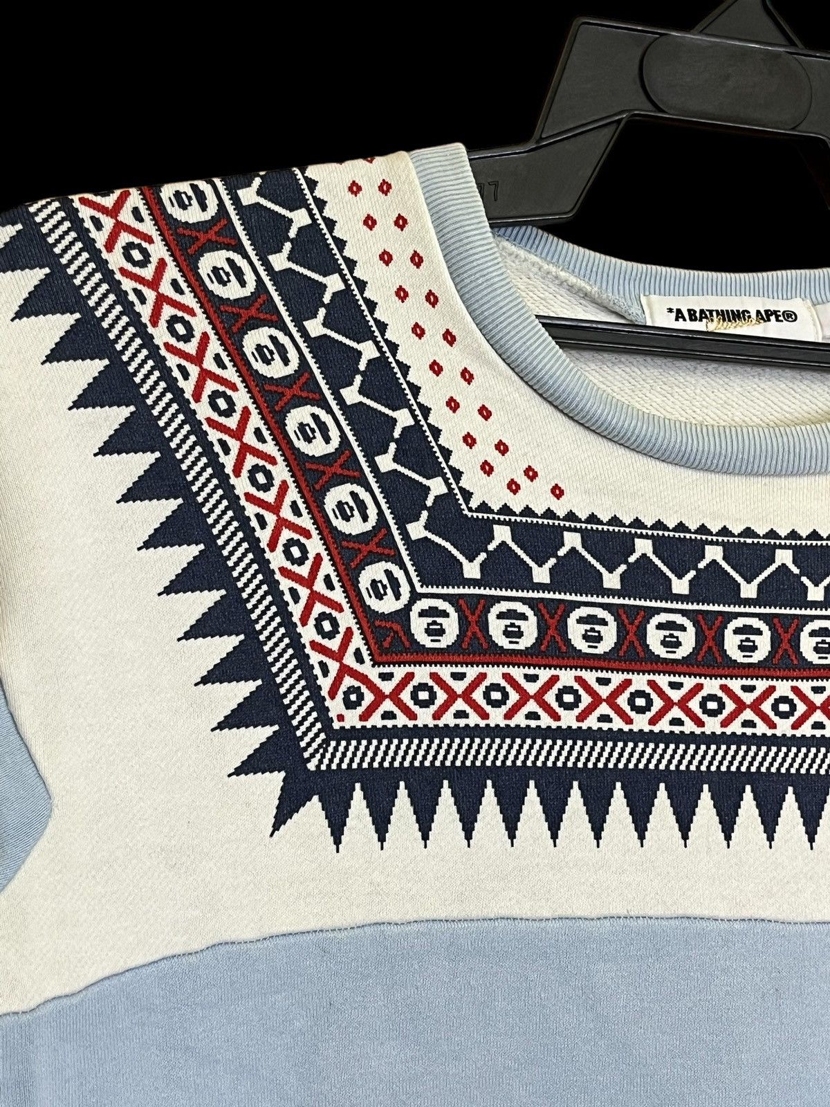 Bape A BATHING APE BAPE NATIVE NAVAJO CREWNECK SWEATSHIRT Size S / US 4 / IT 40 - 4 Thumbnail