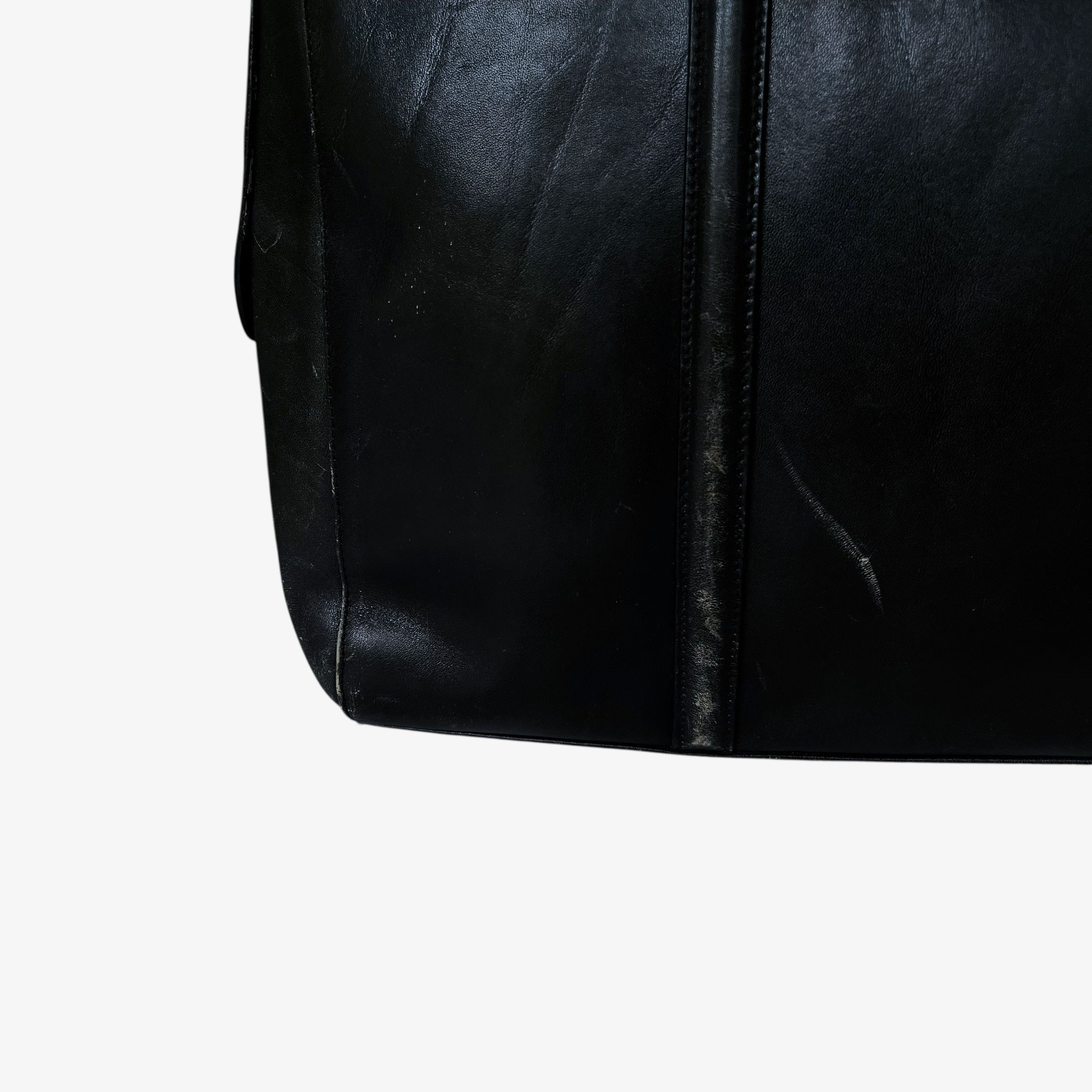 Etienne Aigner Vintage 90s Etienne Aigner Black Leather Handbag Size ONE SIZE - 6 Thumbnail