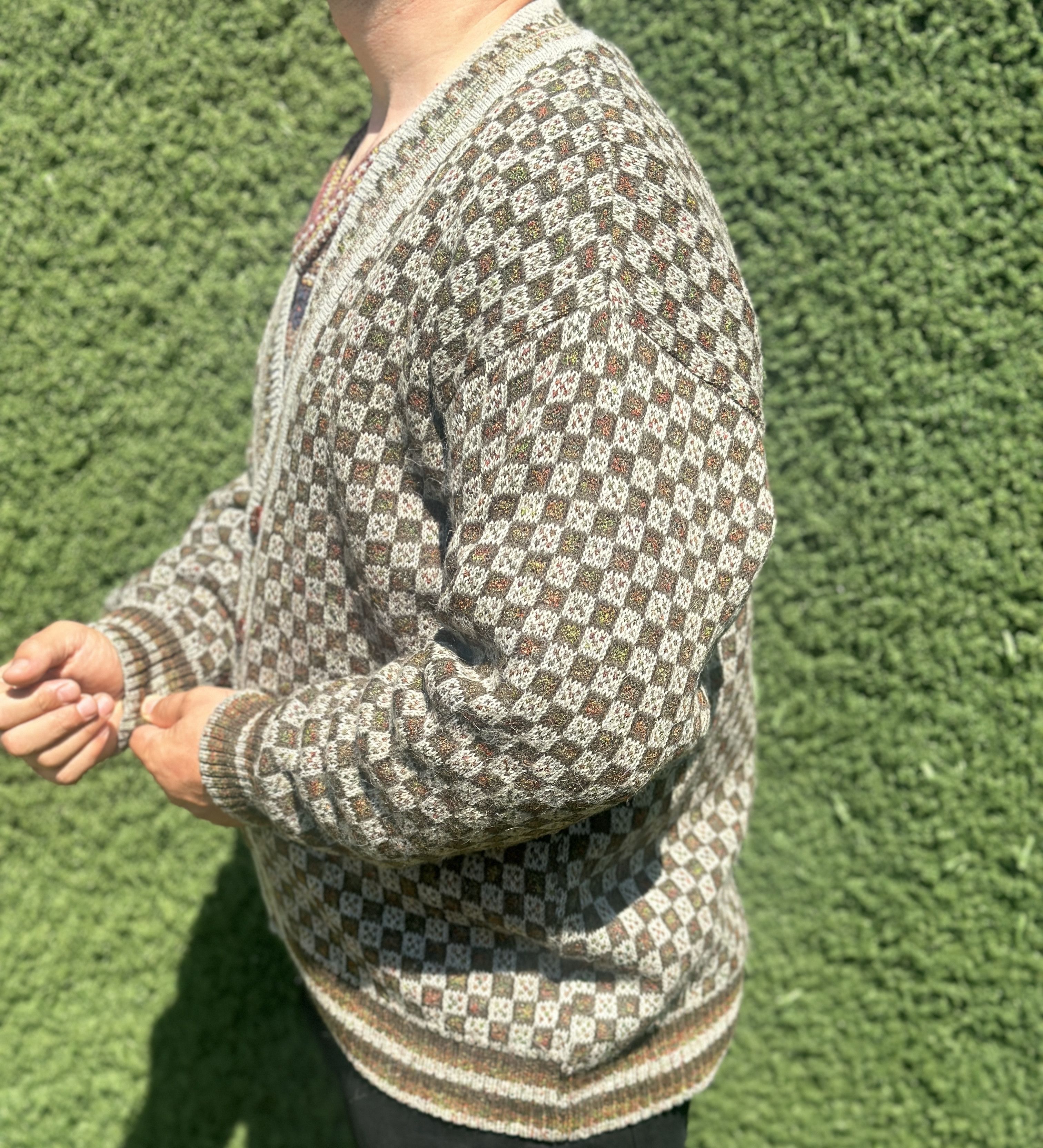 Missoni Rare Alpaca 1995 Missoni Cardigan 3D Pullover Jeresy Size 54 Size US L / EU 52-54 / 3 - 12 Thumbnail