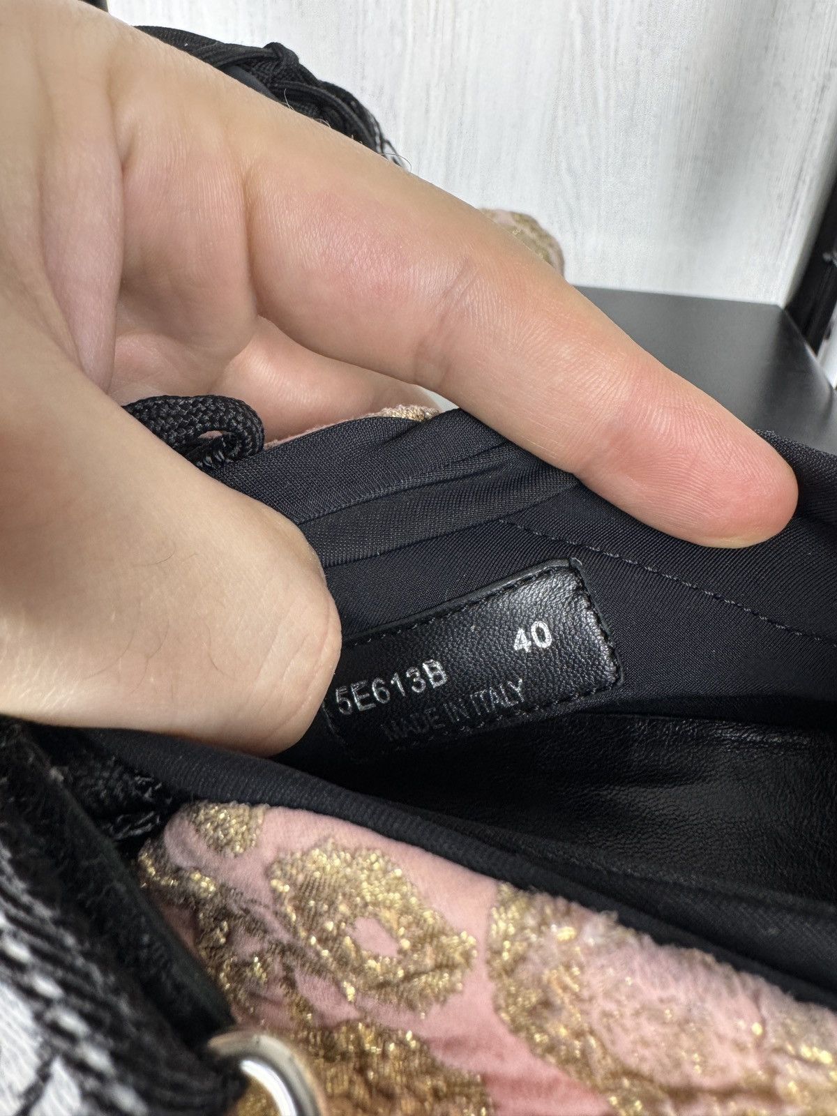 Miu Miu MIU MIU Prada Pink Gold Platform Sneakers With Logo Strap 40 Size US 10 / IT 40 - 18 Thumbnail