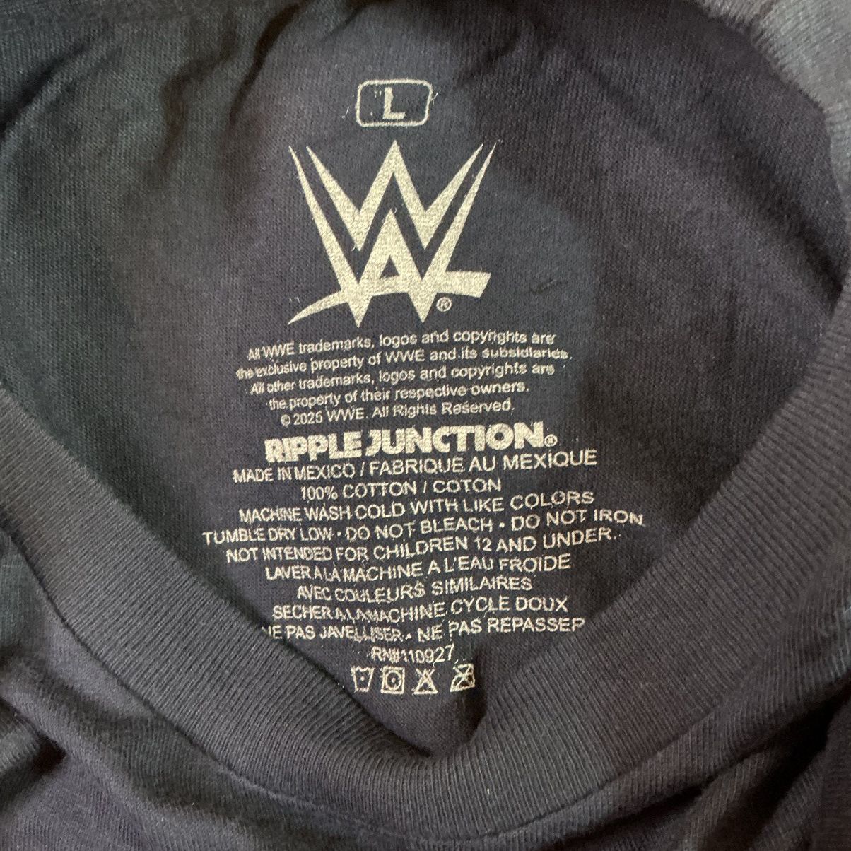 Ripple Junction WWE Navy Red Seth Rollins Graphic Tee Men’s Large NWOT Size US L / EU 52-54 / 3 - 3 Thumbnail