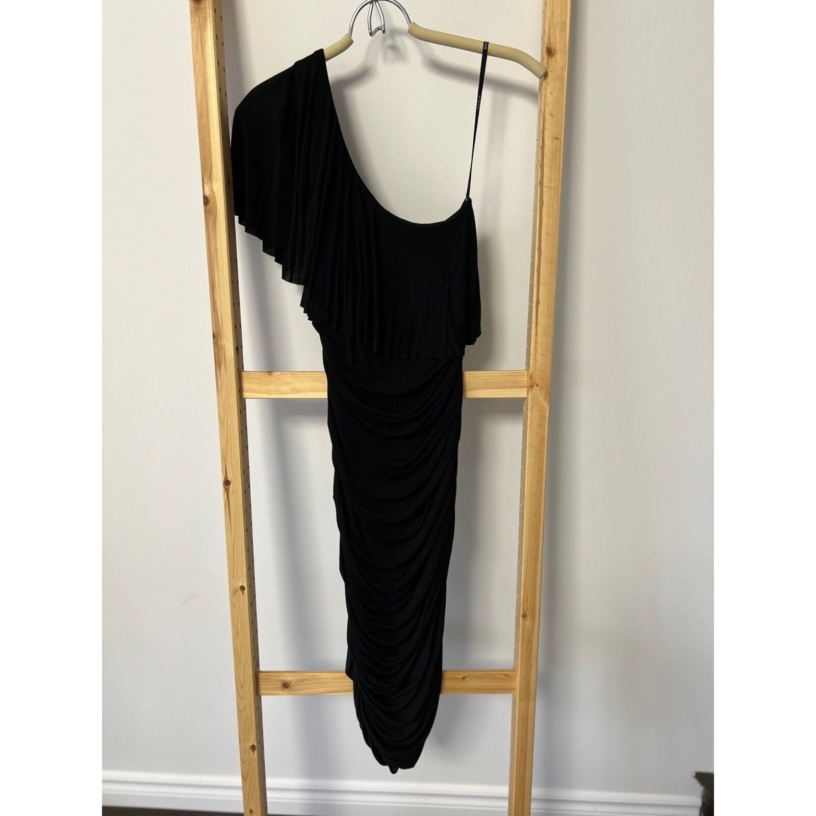 Bailey 44 Bailey/44 Barbados One Shoulder Ruffle Dress Black ( S ) Size S / US 4 / IT 40 - 6 Thumbnail