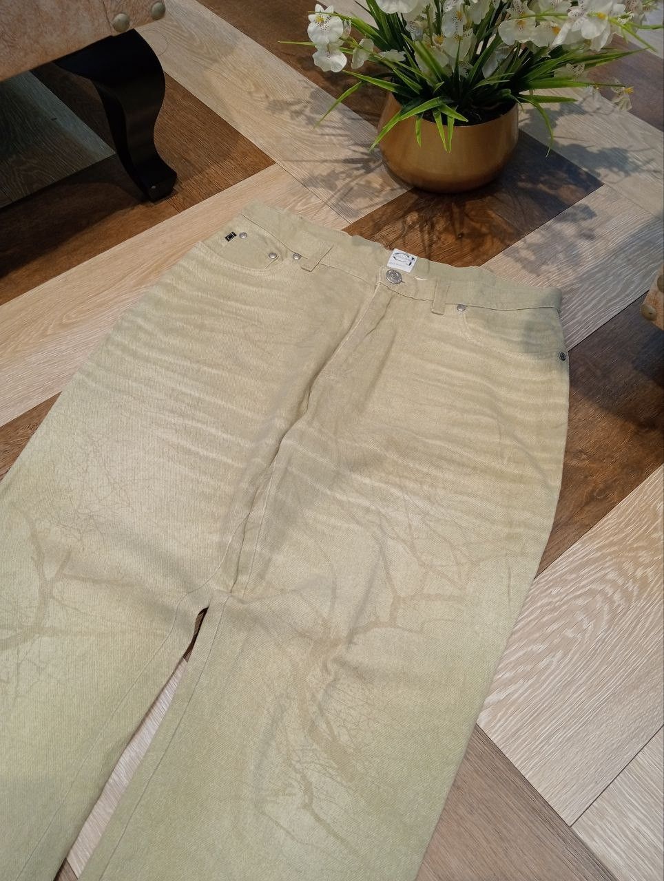 Roberto Cavalli VINTAGE CJ CAVALLI JEANS PRINTED JEANS Size 32" / US 10 / IT 46 - 4 Thumbnail