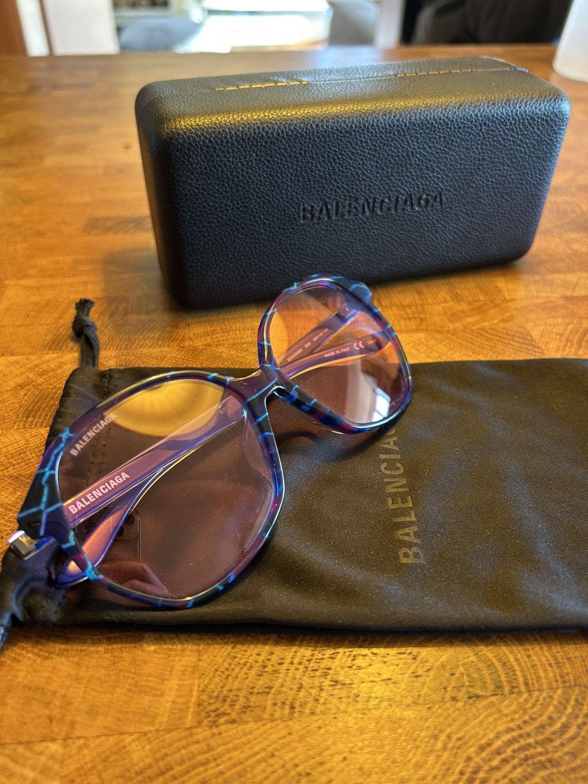 Balenciaga ⚠️Balenciaga⚠️ blue glasses 2020 Size ONE SIZE - 3 Thumbnail