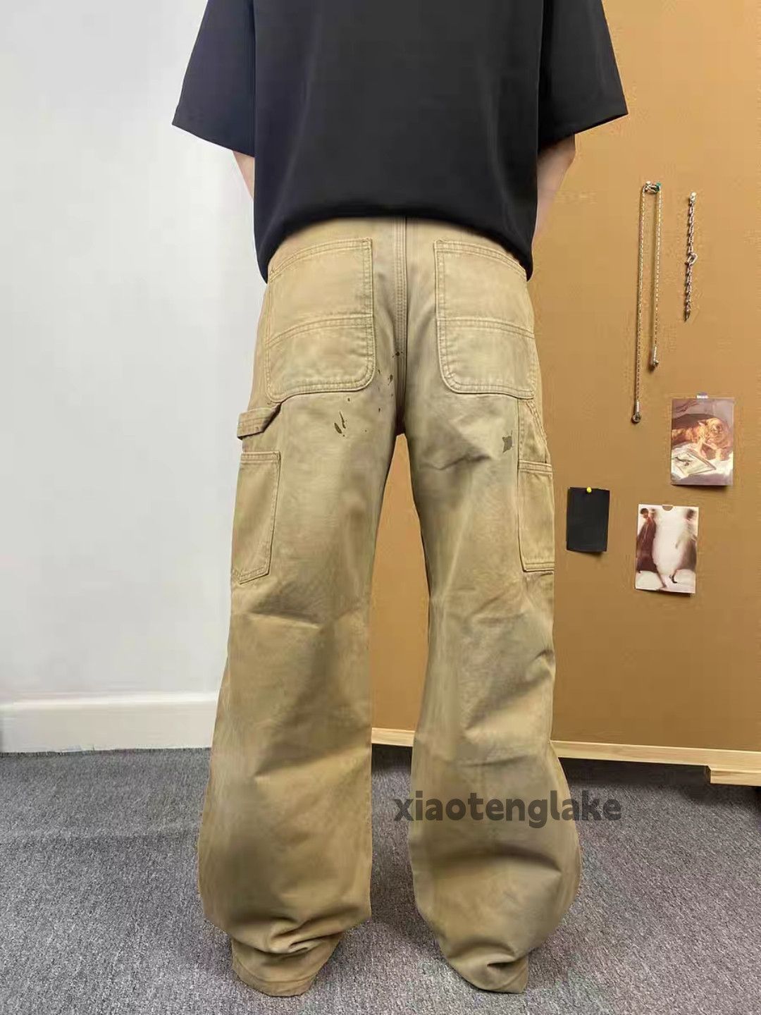 Designer × Japanese Brand × Vintage utility punk grunge hiphop patch stain bootcut pants Size US 32 / EU 48 - 3 Thumbnail