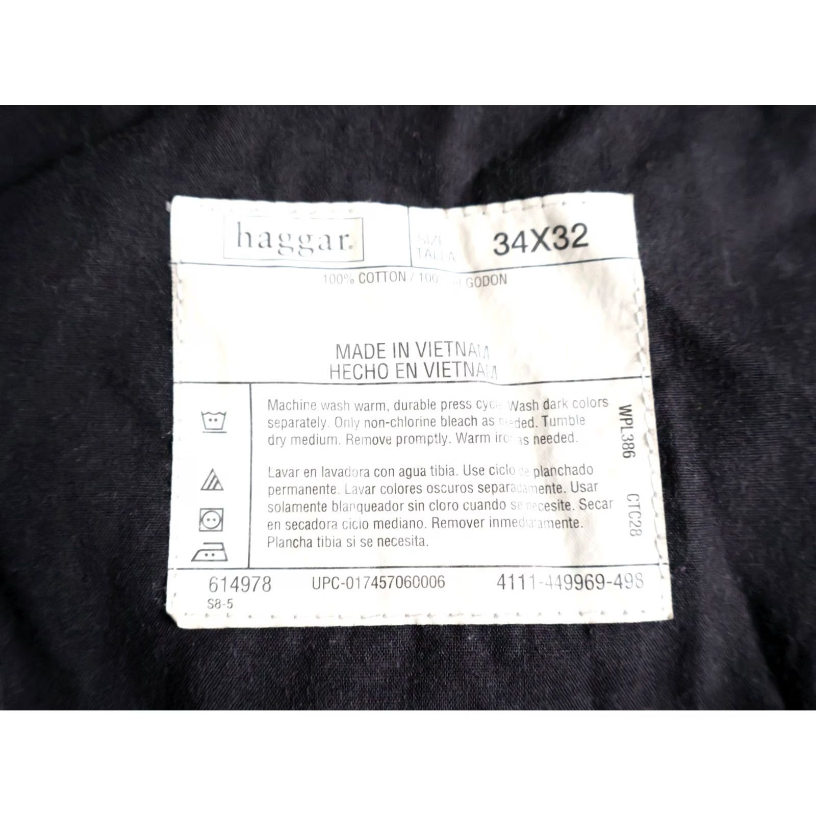 Haggar VTG Haggar Baggy Fit Corduroy Pants Men's 34 x 30 Dark Brown Regular Straight 90s Hipster Retro Vintage Tentative? Size US 34 / EU 50 - 4 Thumbnail