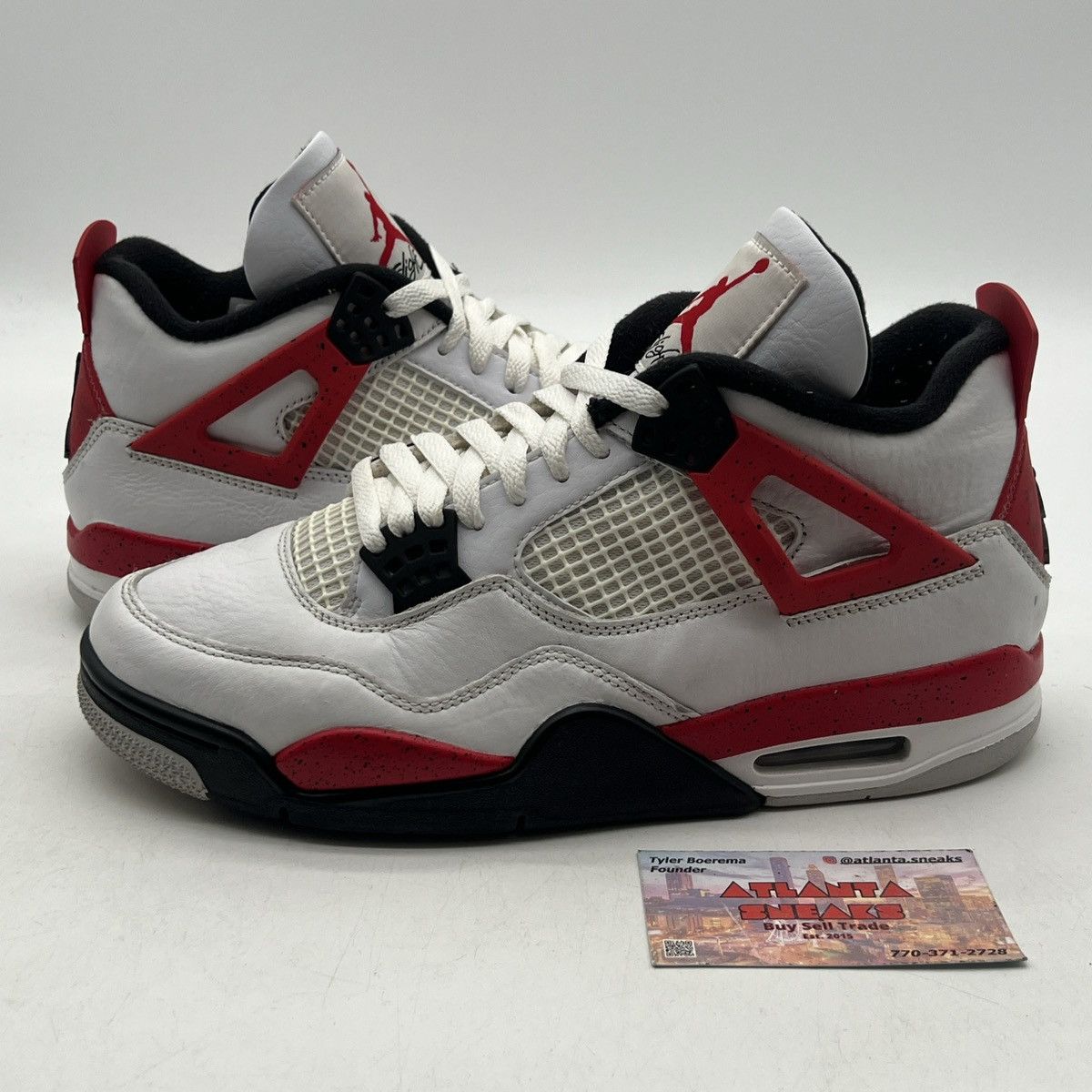 Jordan Brand Air Jordan 4 red cement Size US 8.5 / EU 41-42 - 1 Thumbnail