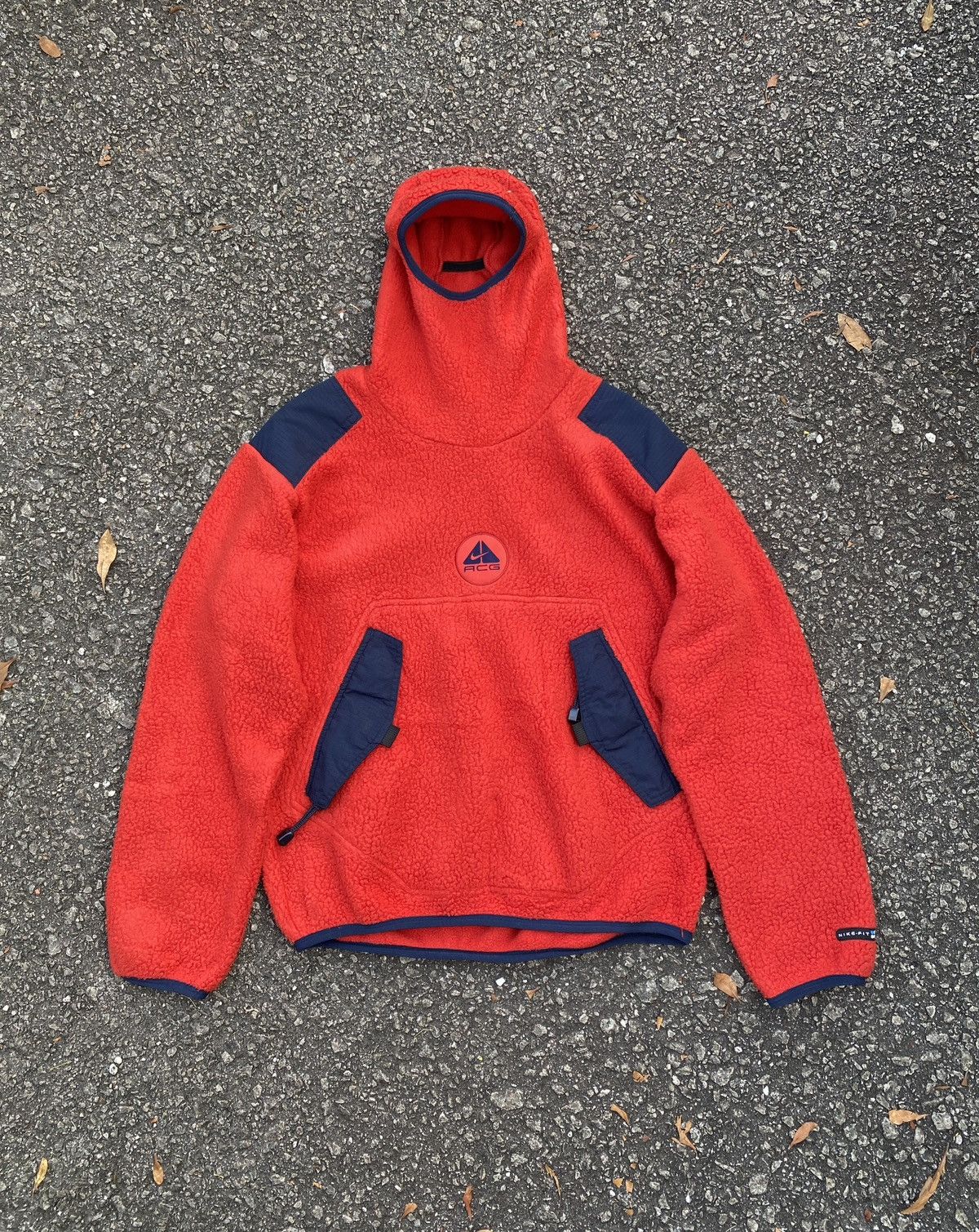 Nike ACG × Vintage Vintage Nike ACG Fleece Deep Pile Ninja Mask Hoodie Size US M / EU 48-50 / 2 - 1 Thumbnail