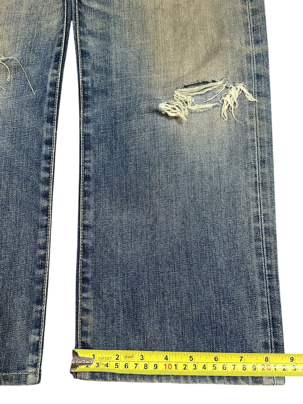 Japanese Brand Vintage Japanese Uniqlo Mud Wash Distressed Baggy Jeans Size US 33 - 16 Thumbnail