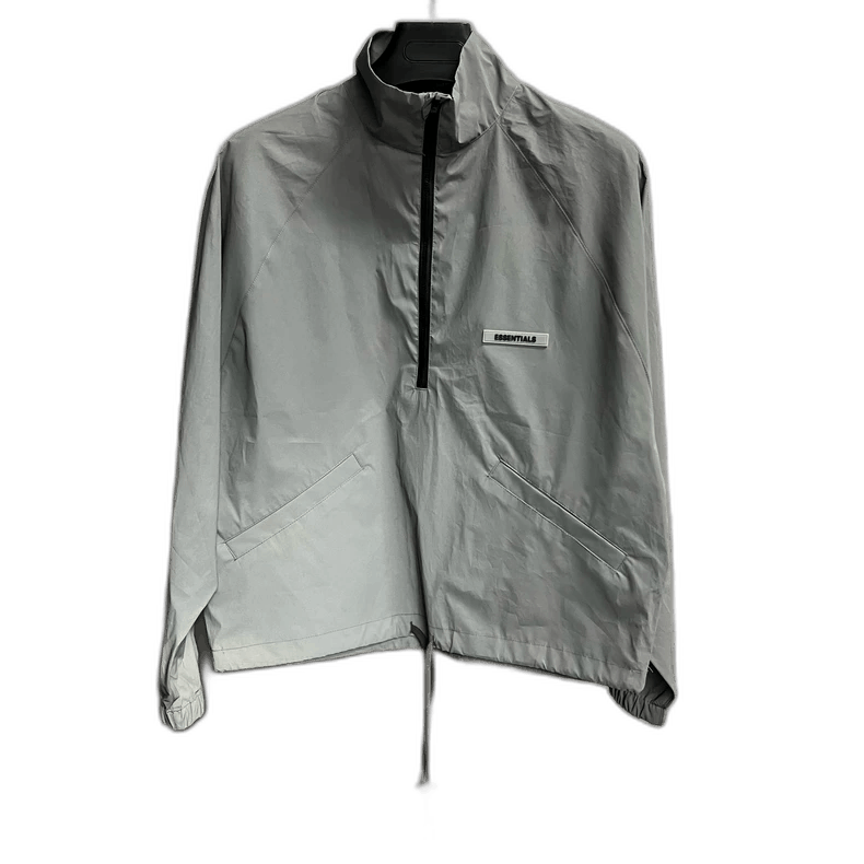 Fear of God Fear of God Gray Half-Zip Jacket Size US XXS / EU 40 - 1 Thumbnail