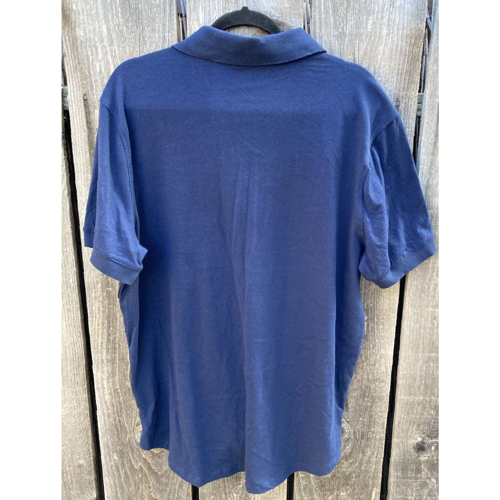Vintage Five Four Navy Blue Striped Golf Polo XL Cotton Button Stretch Light City Shirt Men Size US XL / EU 56 / 4 - 6 Thumbnail