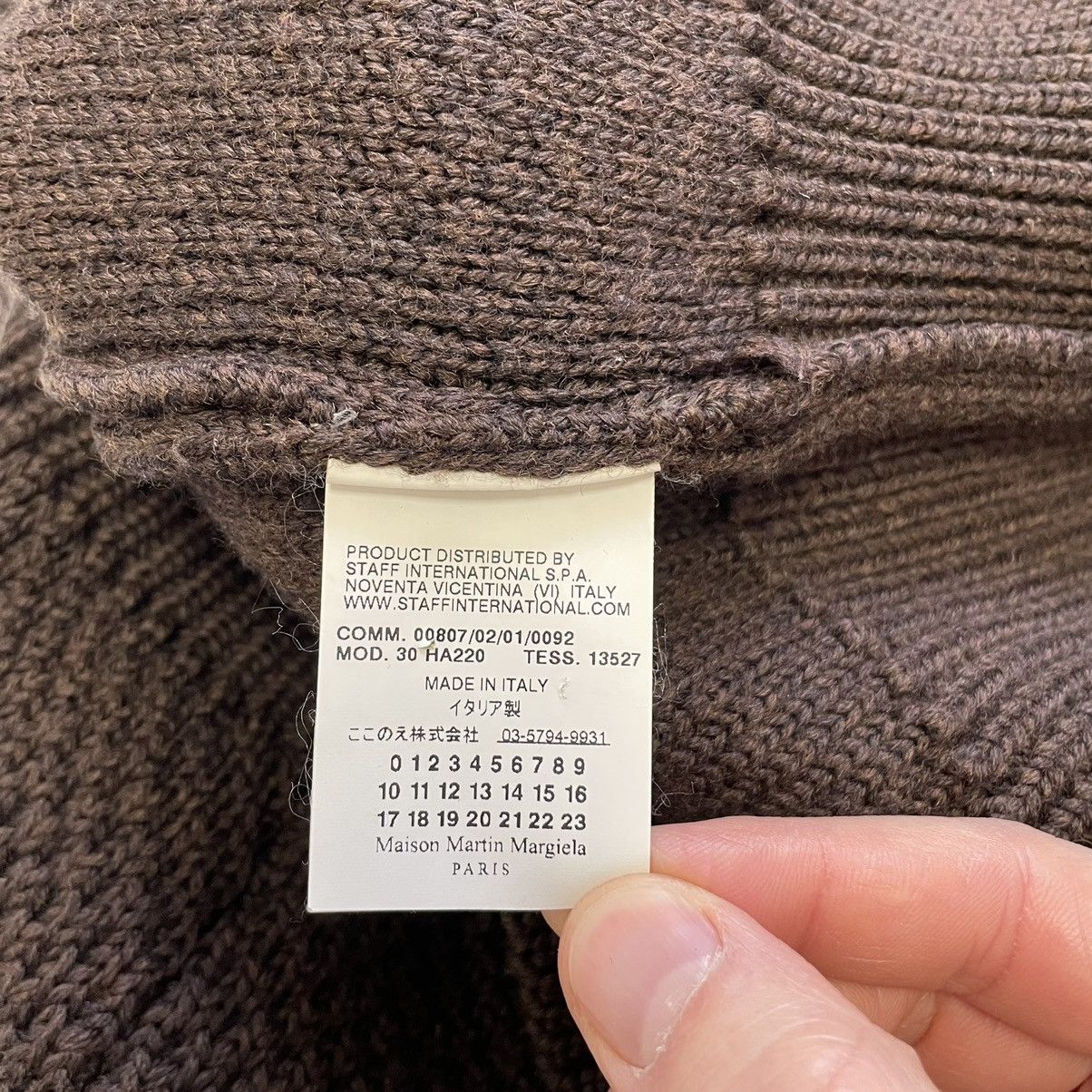 Maison Margiela A/W 09 Chunky Panelled Brown Knit Sweater Size US L / EU 52-54 / 3 - 12 Thumbnail