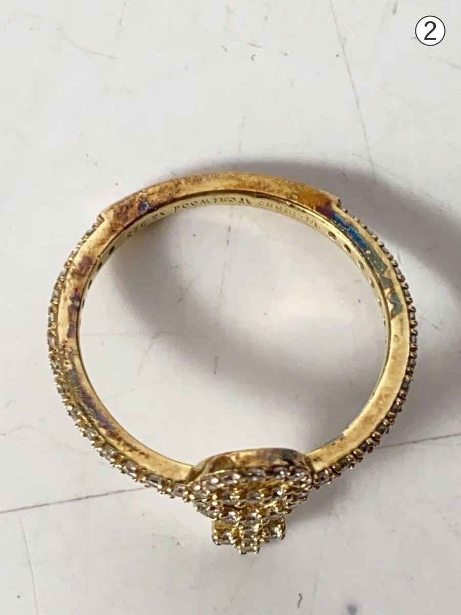 Vivienne Westwood Crystal Orb Ring Size ONE SIZE - 4 Thumbnail