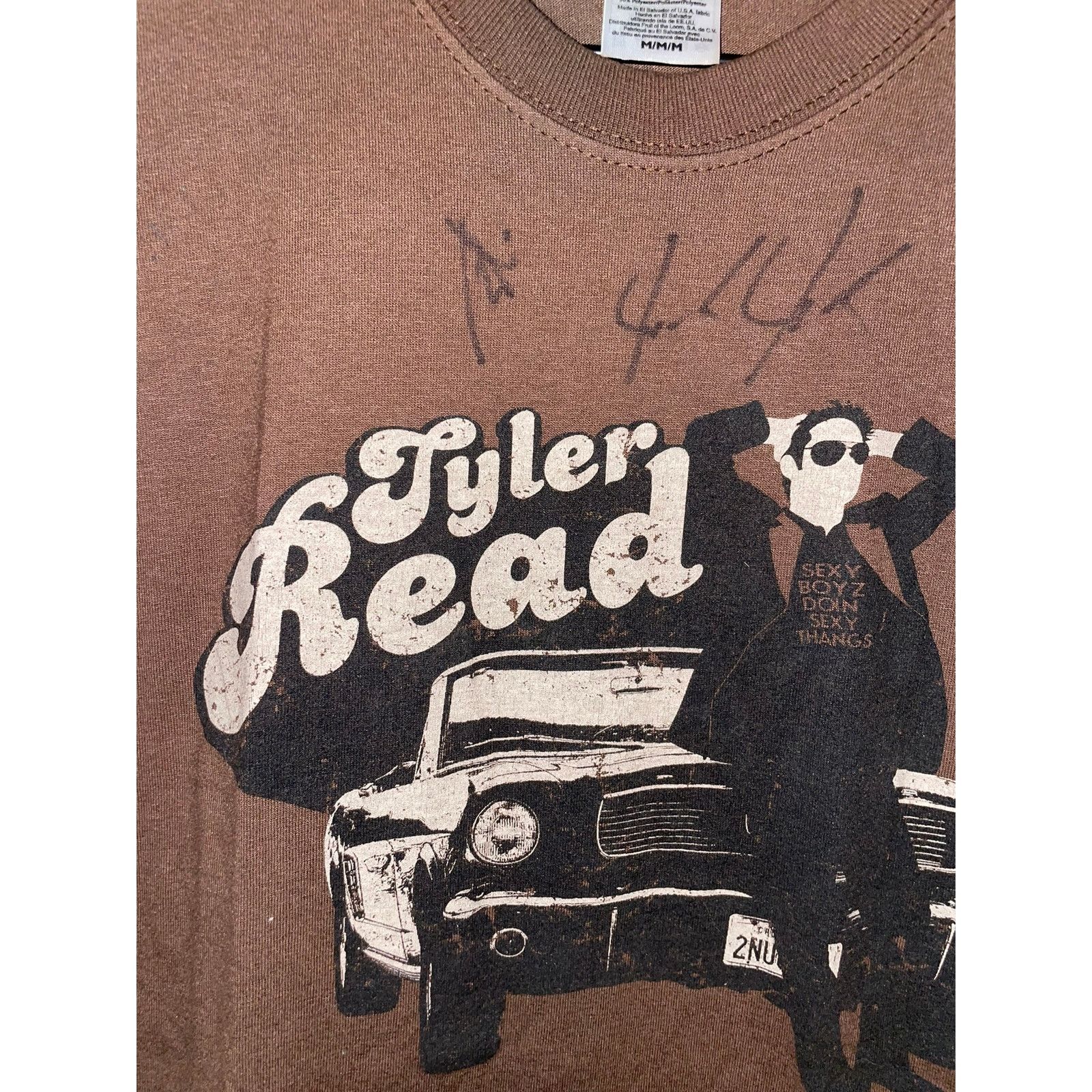 Fruit Of The Loom Vintage Tyler Read Shirt Southern Rock Band Brown Music Tee Size US M / EU 48-50 / 2 - 2 Thumbnail