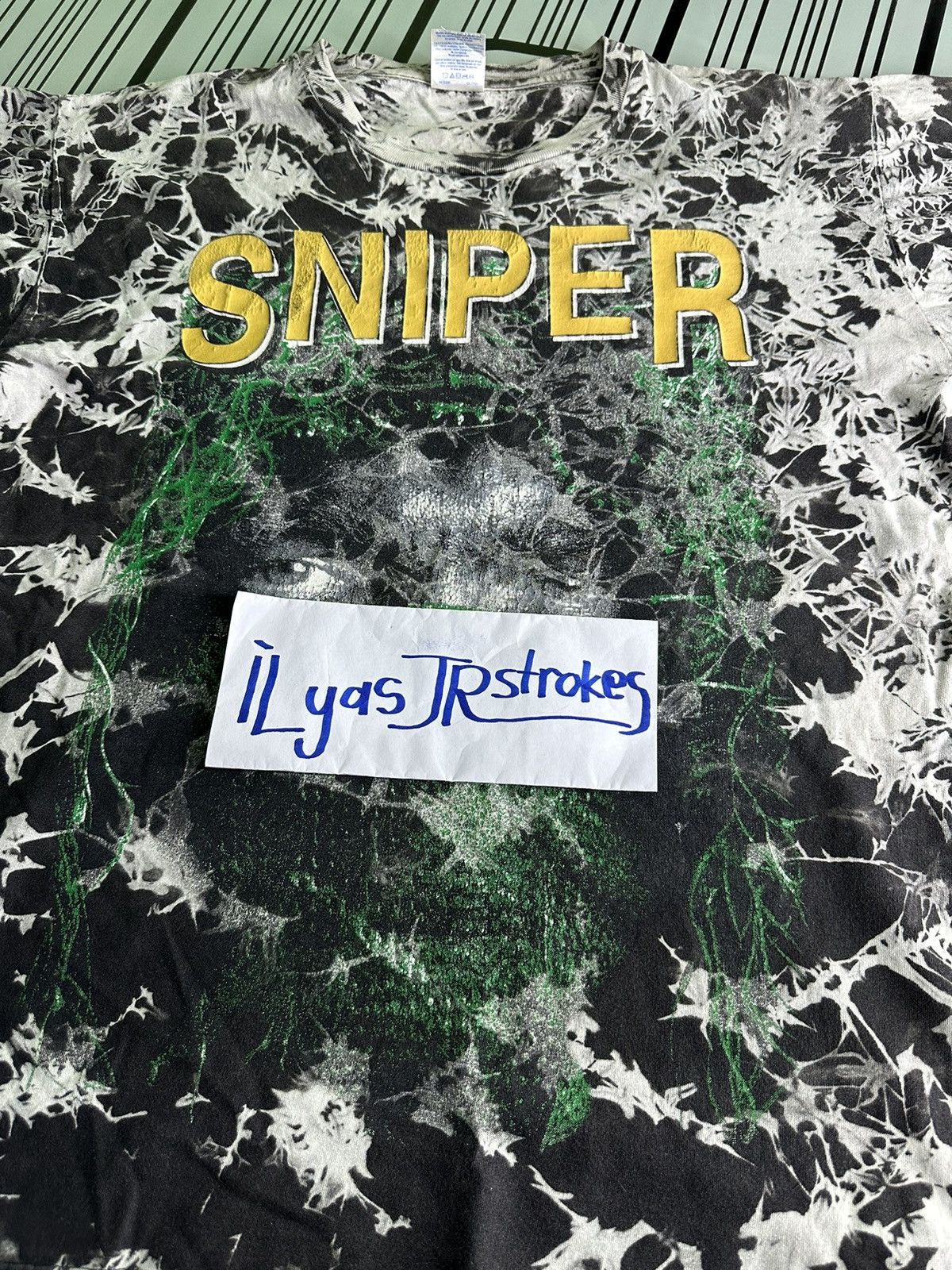 Vintage Vintage Sniper Tie Dye Shirt Tee Size US M / EU 48-50 / 2 - 12 Thumbnail