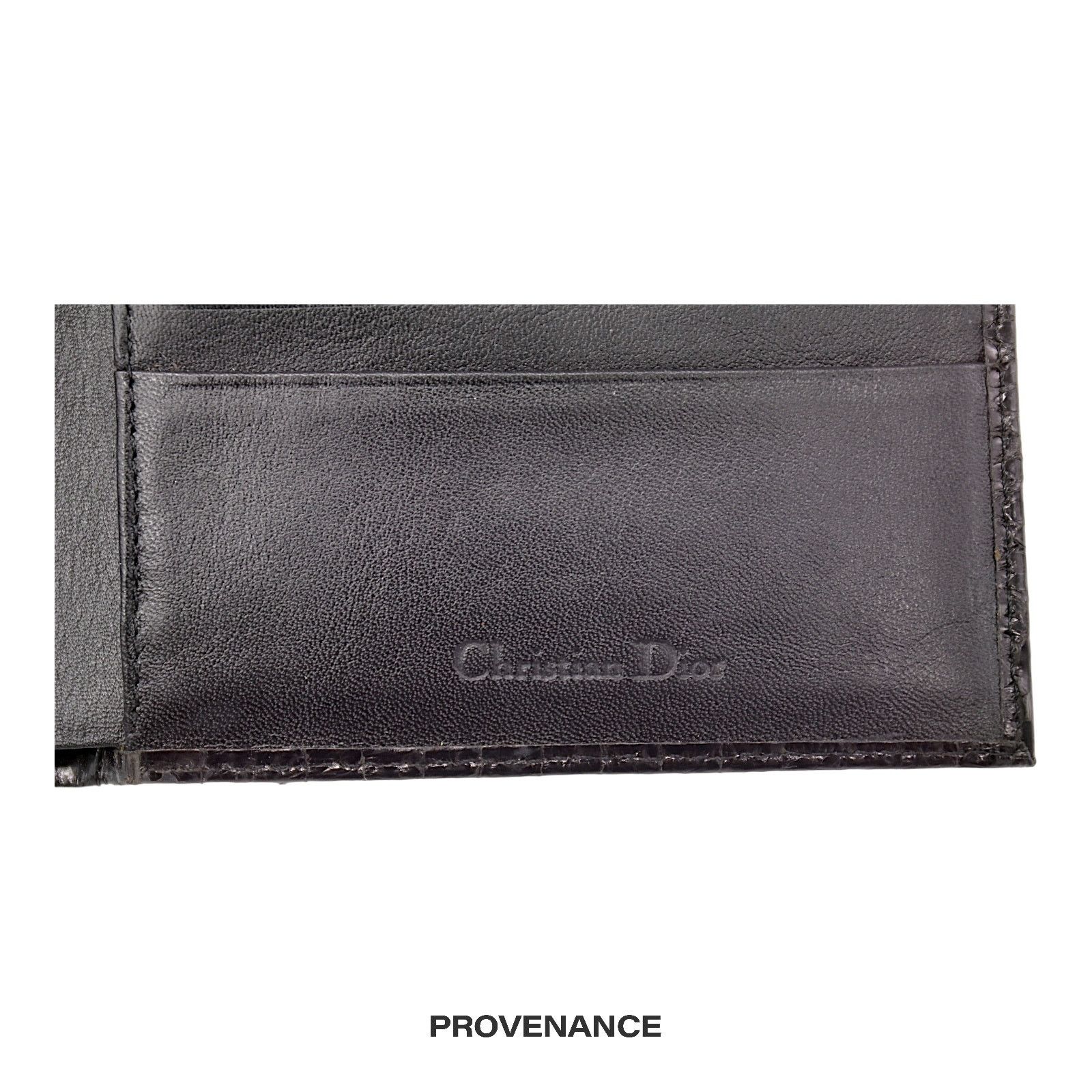Dior 🔴 Christian Dior Bifold Wallet - Black Snakeskin Size ONE SIZE - 6 Thumbnail
