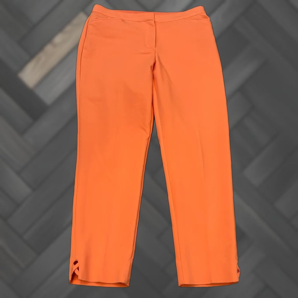 Vintage VINTAGE? (No) Ruby Rd Pants Womens 6P Petite Orange Peach Ankle Slacks Career Office Shirt? Size 28" / US 6 / IT 42 - 1 Thumbnail