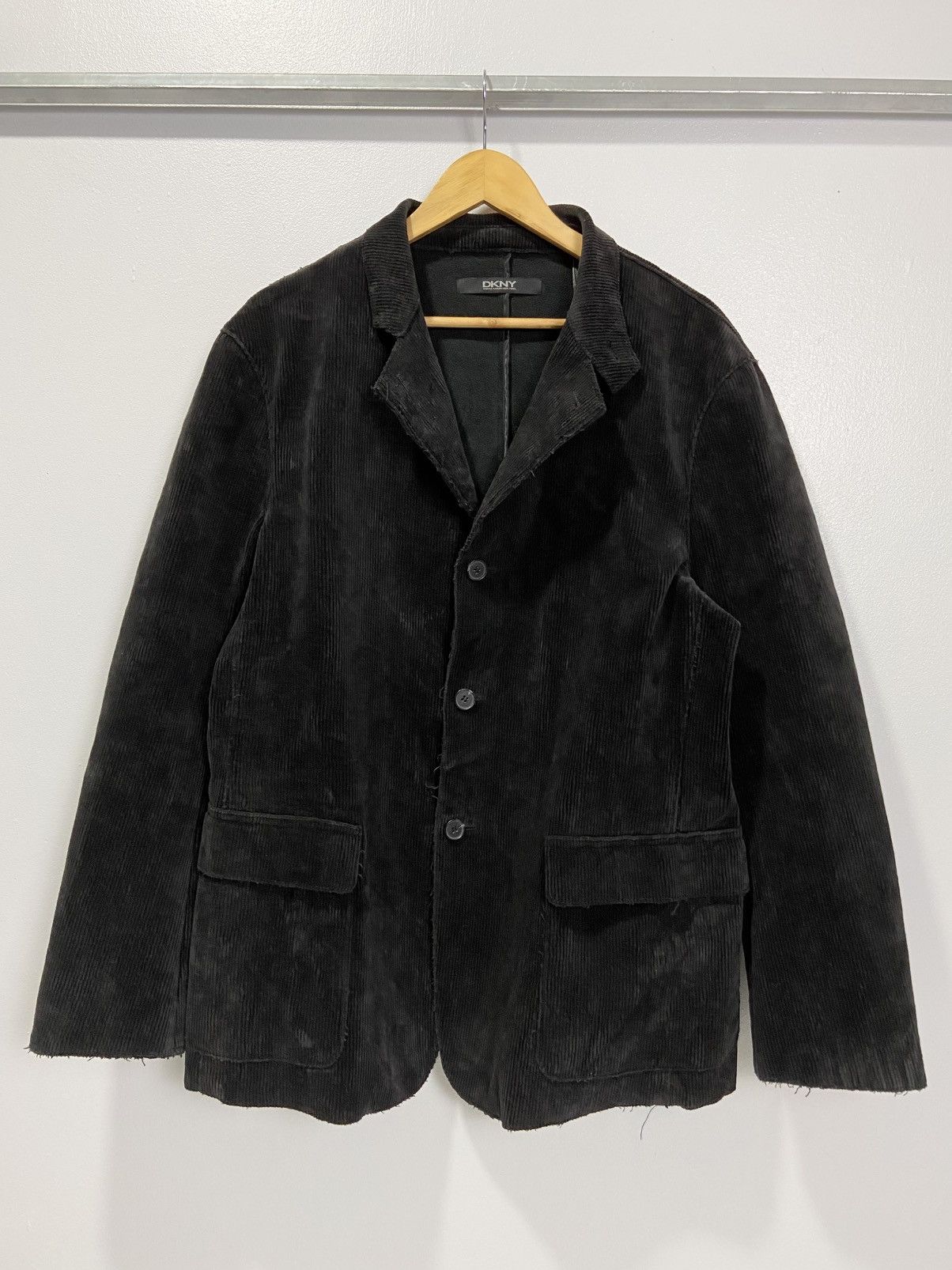 DKNY Vintage DKNY Donna Karan Corduroy Coat Jacket Size US L / EU 52-54 / 3 - 1 Thumbnail