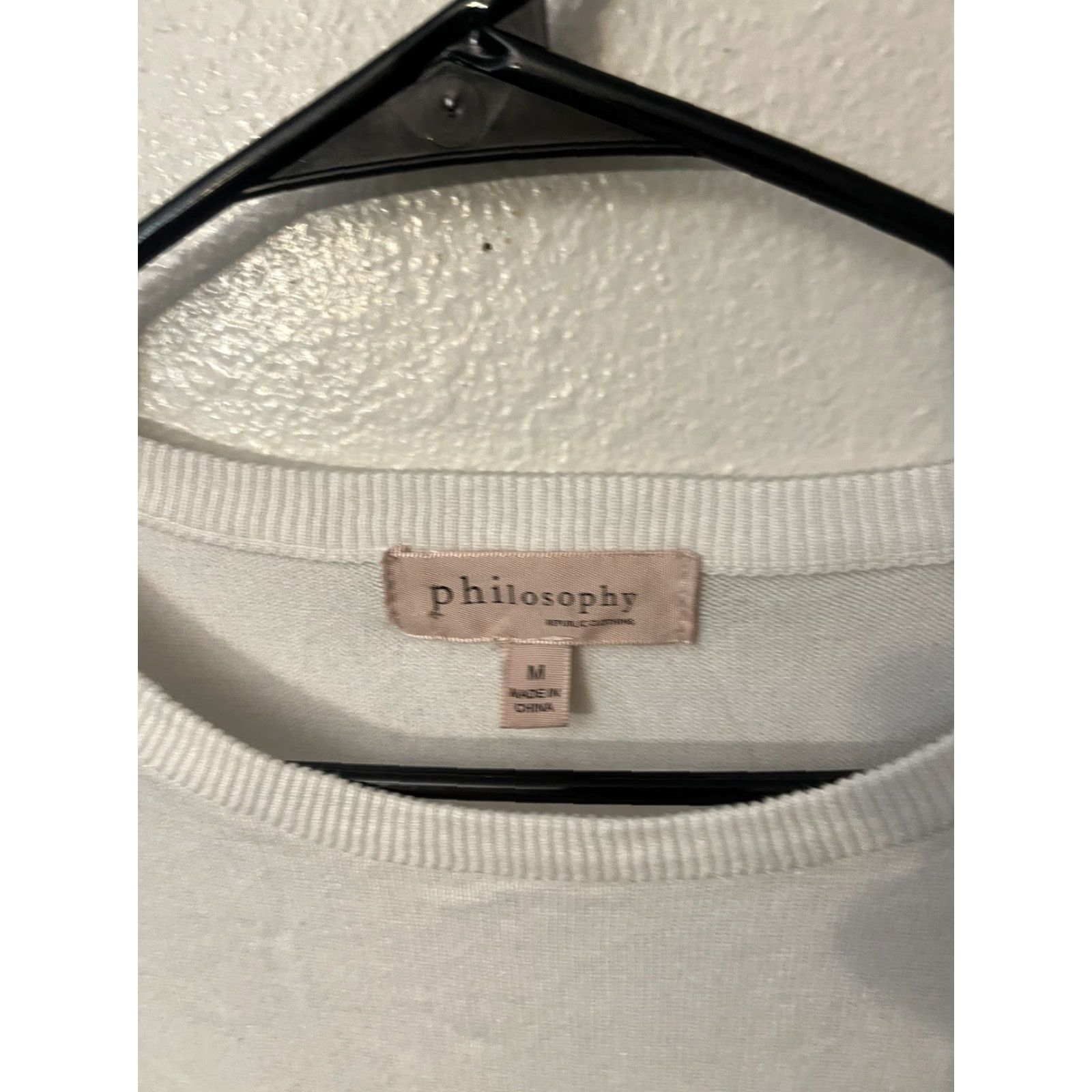 Vintage VINTAGE Philosophy Republic Solid White Knit Sweater Women's Medium Lightweight Pullover Clothing Size M / US 6-8 / IT 42-44 - 2 Thumbnail