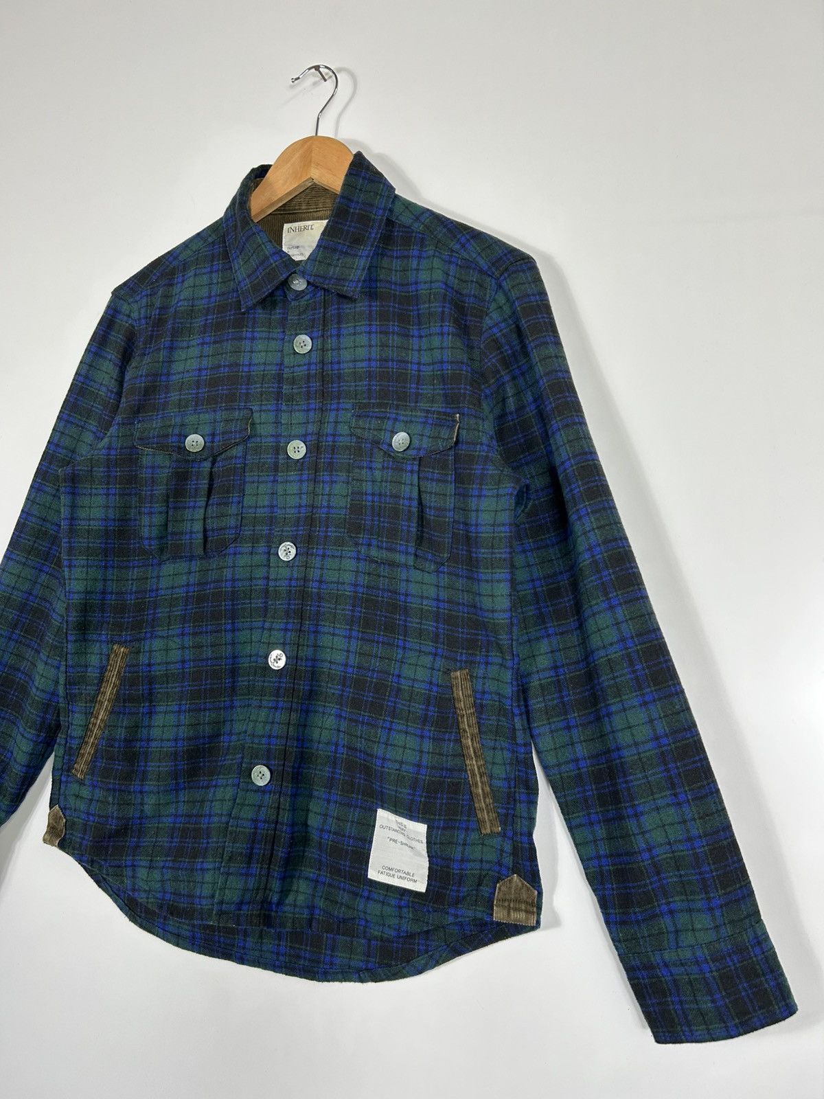 Japanese Brand 🔥Inherit Workwear Style Flannel Button Chore Shirt Jacket Size US S / EU 44-46 / 1 - 3 Thumbnail
