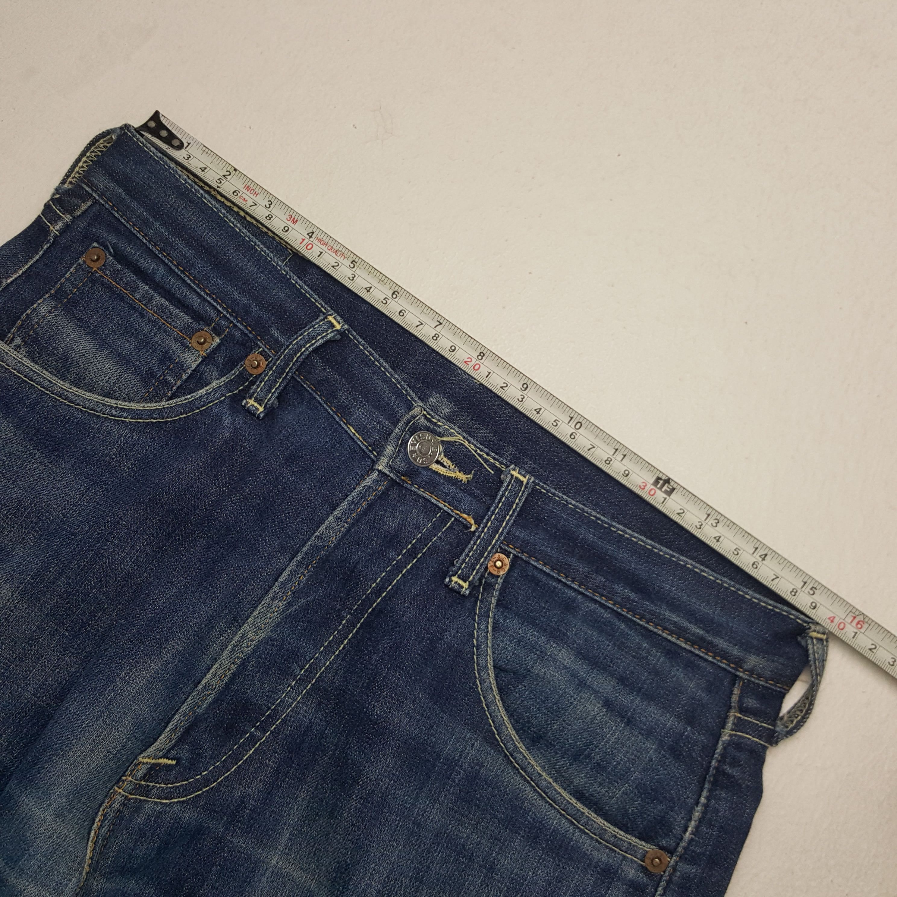 Evisu × Japanese Brand × Vintage Vintage EVISU Japanese Brand Daicock Custom Art Denim Jeans Size US 35 - 11 Thumbnail