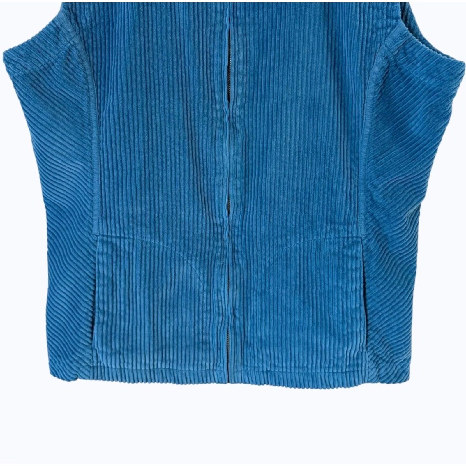 Vintage Vermont Country Club Vest Corduroy Blue L Women Size L / US 10 / IT 46 - 6 Thumbnail