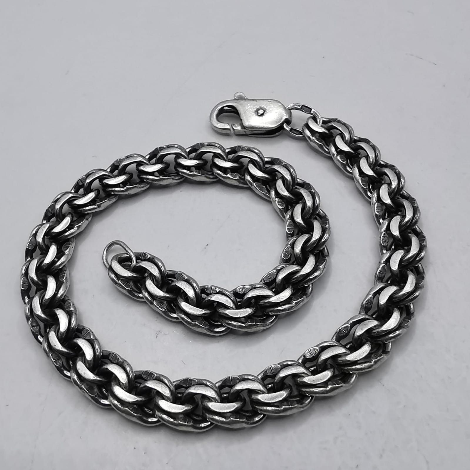 Sterling Silver Vintage Bracelet Jewelry,925 Sterling Silver,Handmade 19,71g Size ONE SIZE - 2 Thumbnail