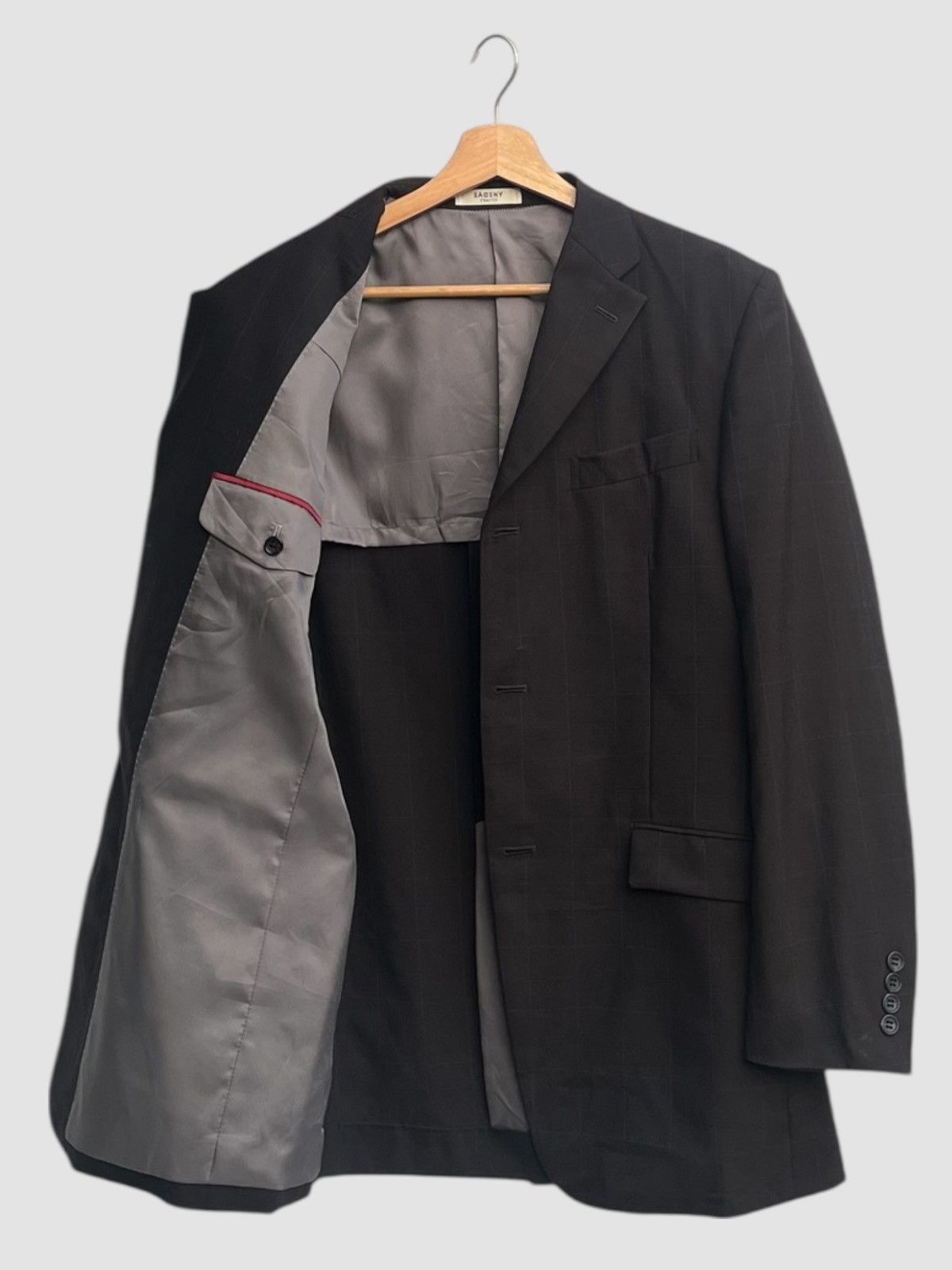 Yohji Yamamoto Sacsny Y’saccs Plaid Wool Blend Blazer Size US M / EU 48-50 / 2 - 3 Thumbnail