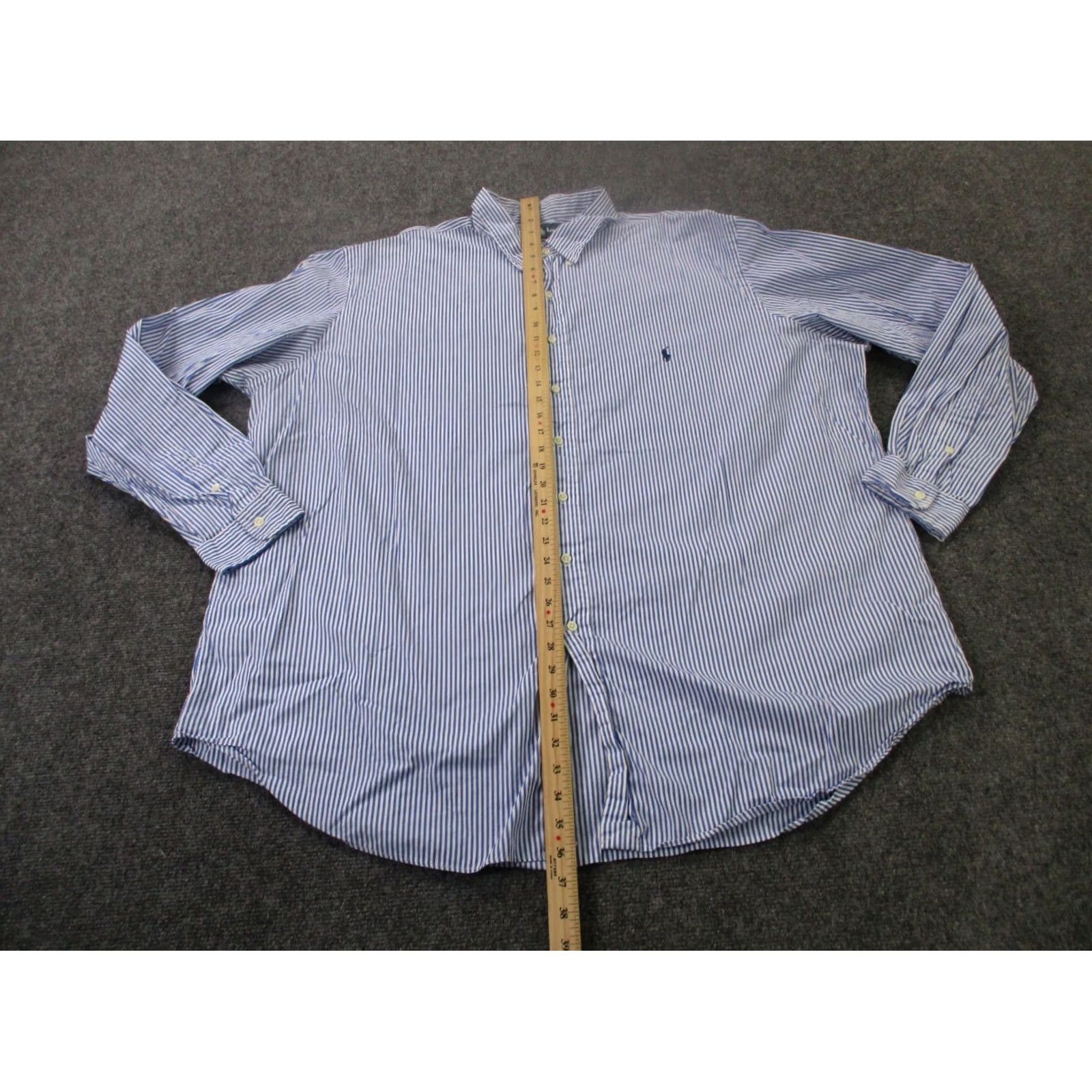 Polo Ralph Lauren Polo Ralph Lauren Shirt Men 3XLT Striped Golf Pony Logo Preppy Classic Business Size US XXL / EU 58 / 5 - 3 Thumbnail