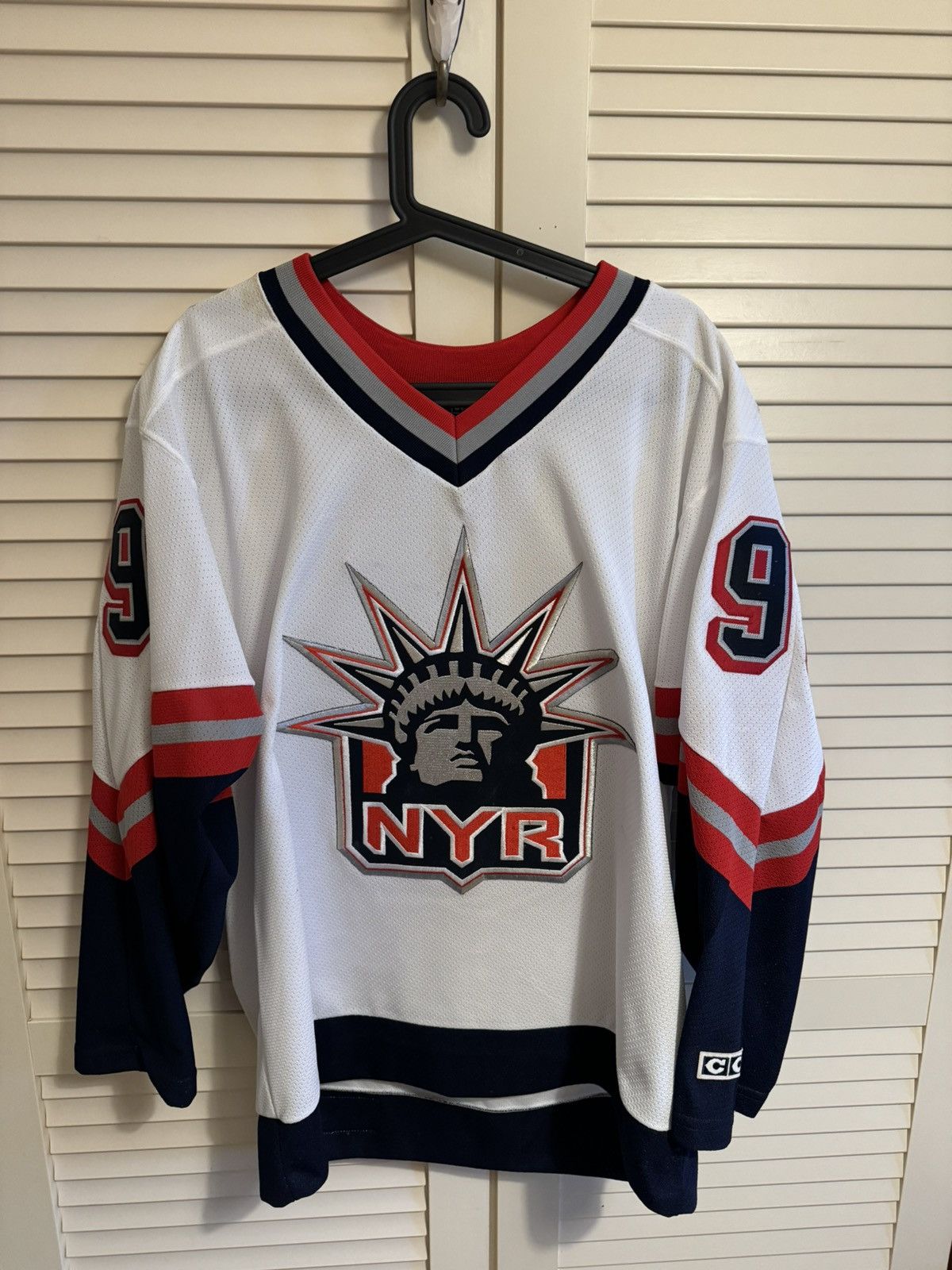 Wayne Gretzky New York Rangers Lady Liberty Jersey CCM