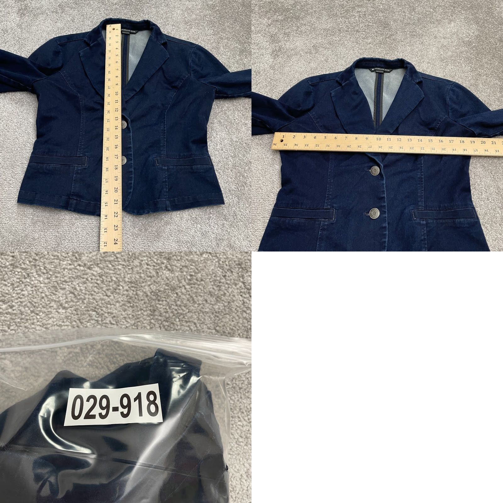 Vintage Celebrity Pink Denim Jacket Juniors L Dark Blue Casual Pocket Stretch Size L / US 10 / IT 46 - 8 Thumbnail