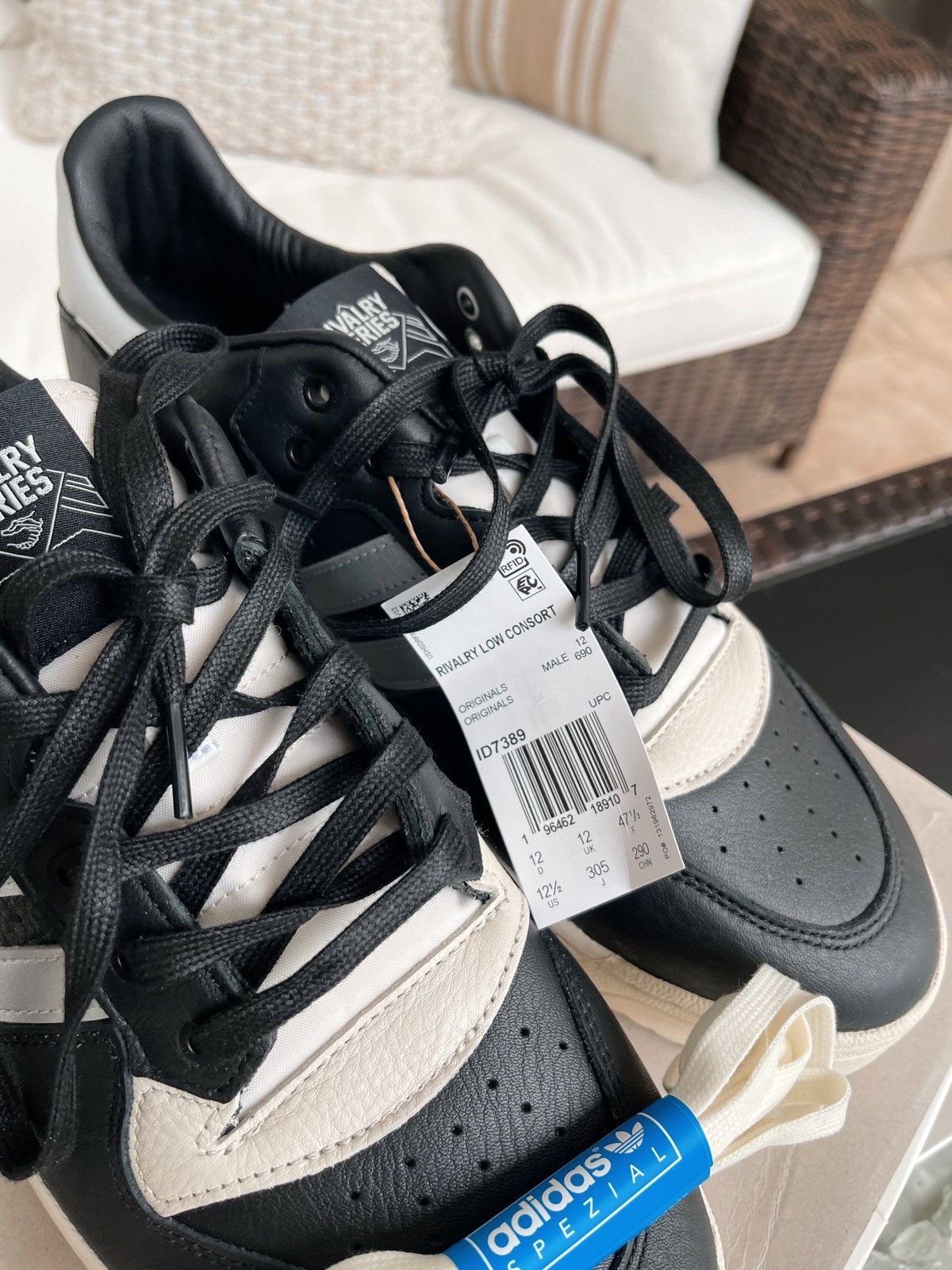 Adidas Adidas Rivalry Low Consortium Black Silver Mettalic Size US 12.5 / EU 45-46 - 3 Thumbnail