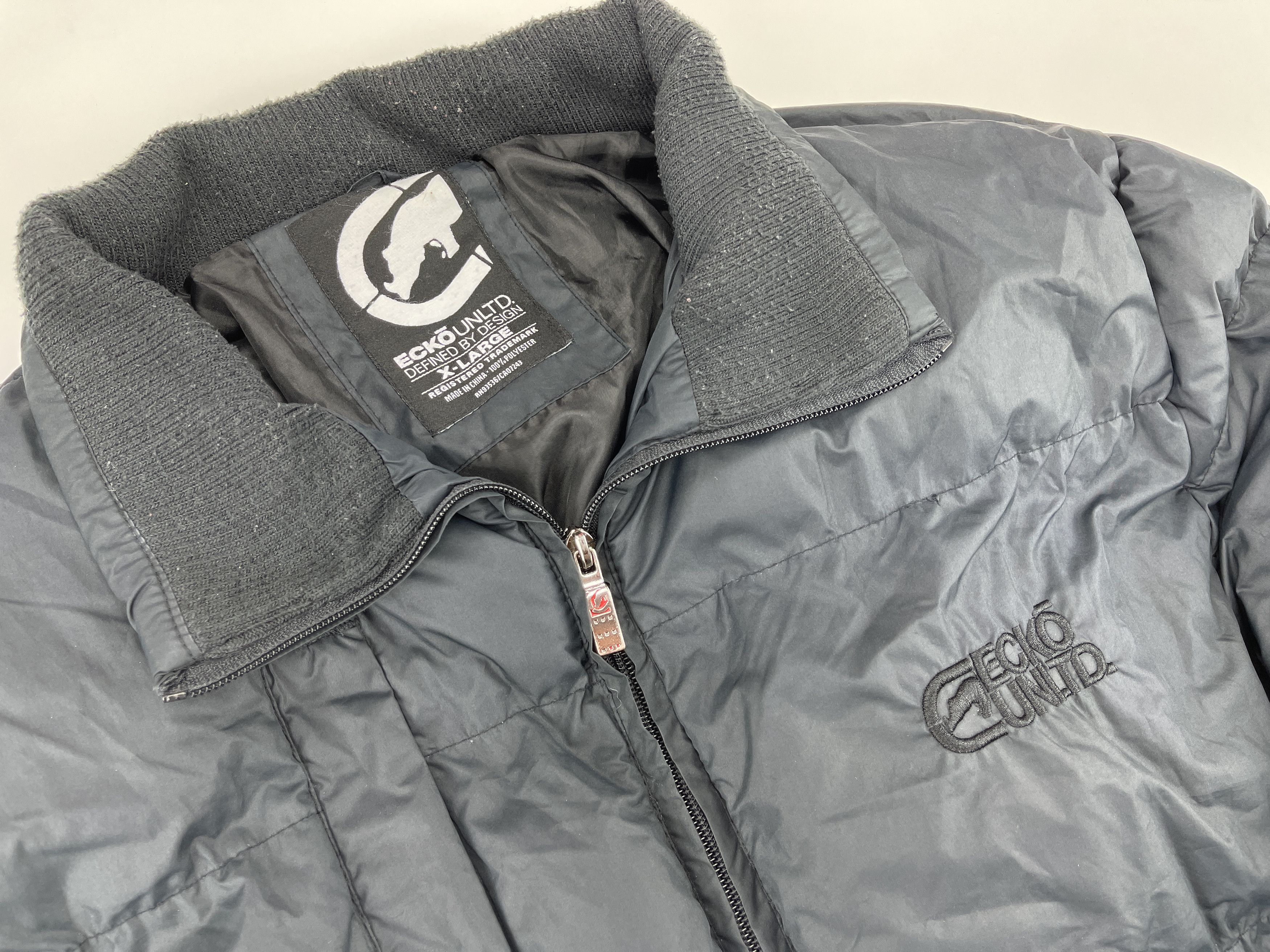 Ecko Unltd. ECKO UNLTD jacket, black, quilted, Ecko jacket, 90s size XL Size US XL / EU 56 / 4 - 6 Thumbnail