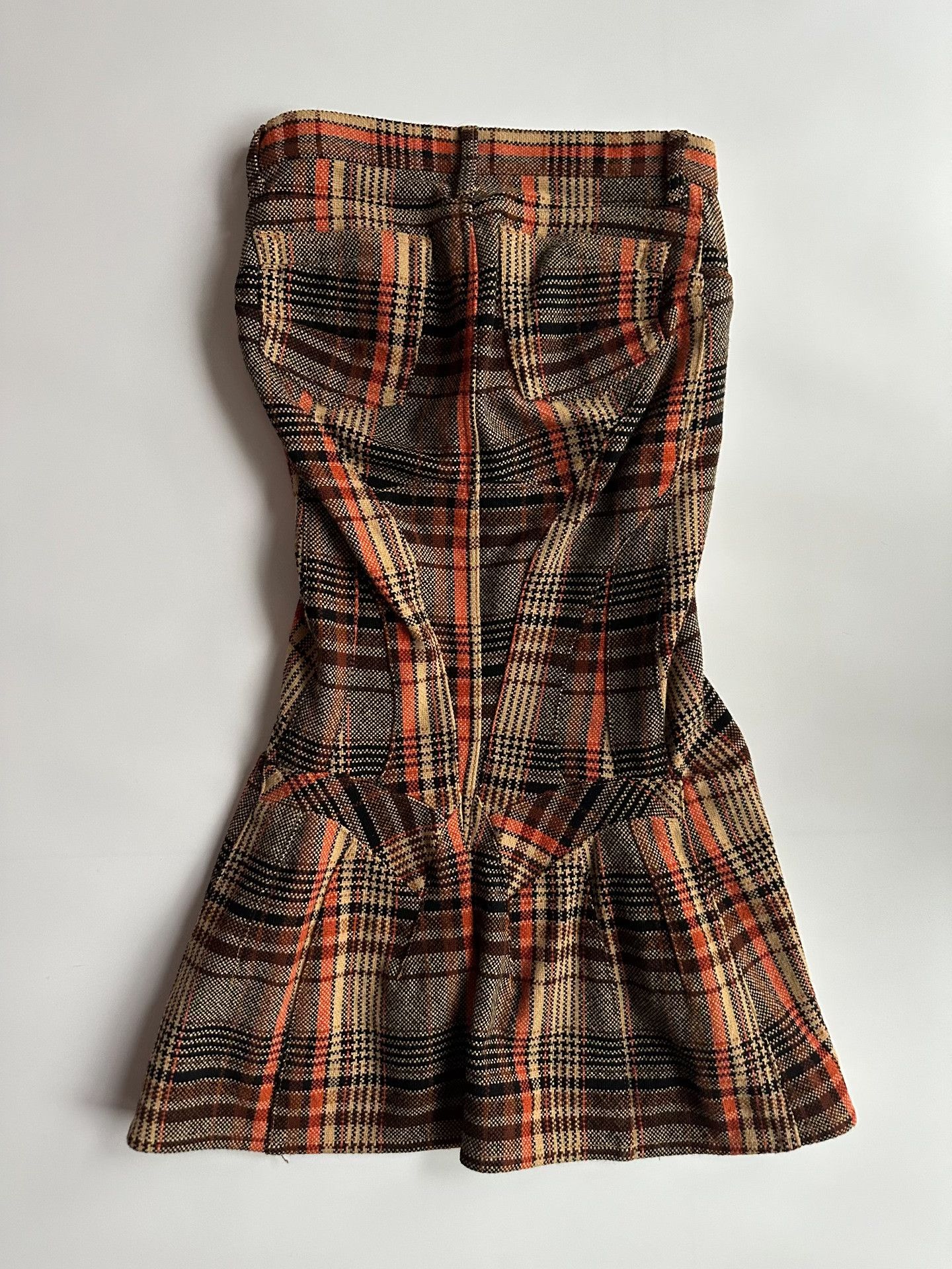 Junya Watanabe JUNYA WATANABE 04AW Checkered Fish Tail Dress| Size 26" / US 2 / IT 38 - 6 Thumbnail